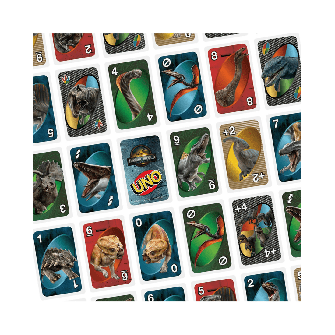 4 Mattel UNO Jurassic World Rebirth Card Game, 4 of 5