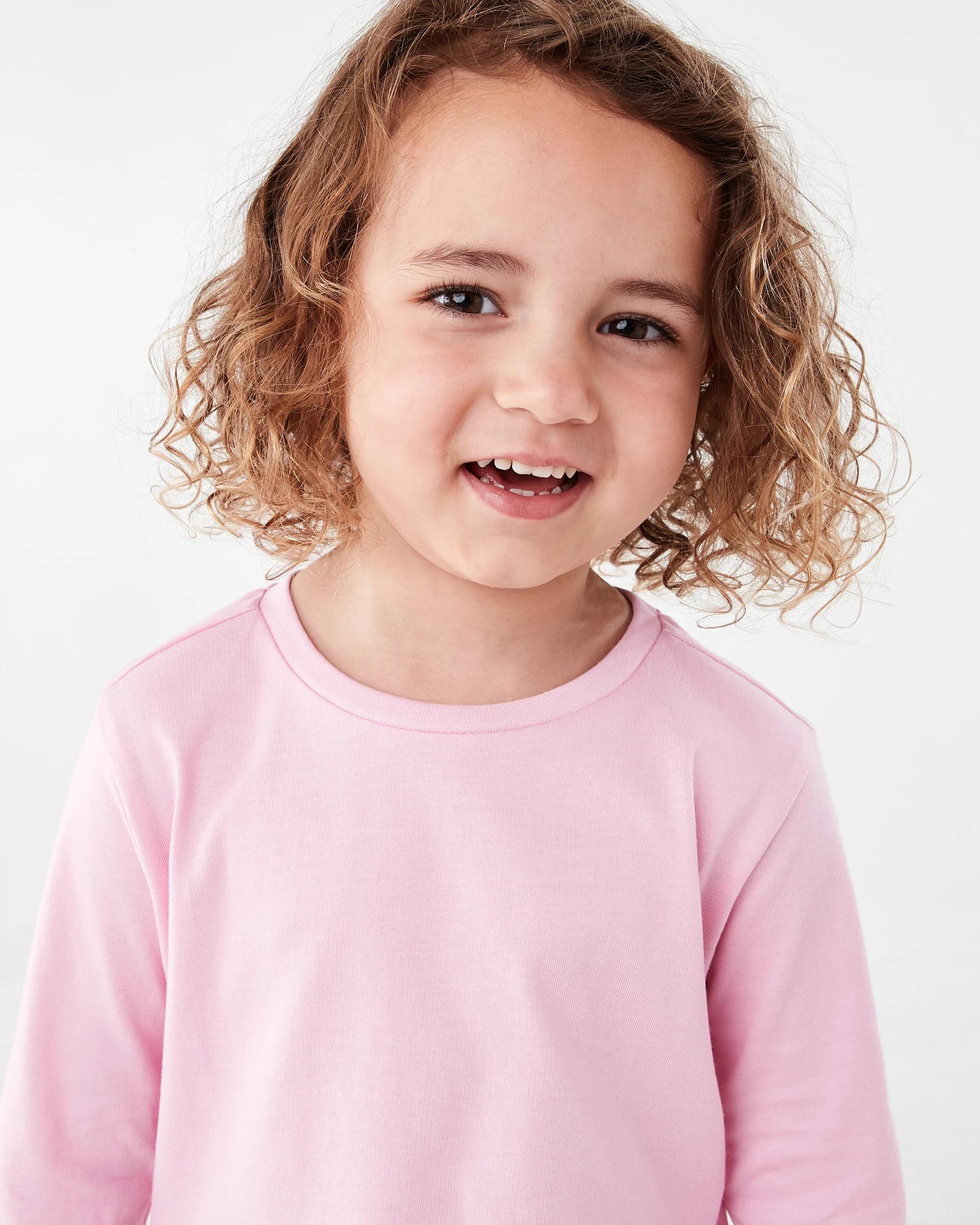 3 Long Sleeve Plain T-shirt Berry Pnk, 3 of 6