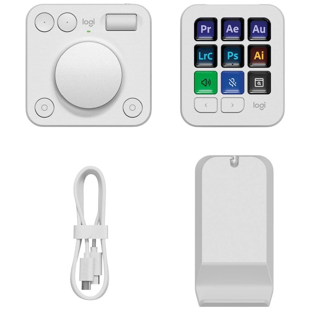 6 Logitech MX Creative Console Pale Grey, 6 of 7