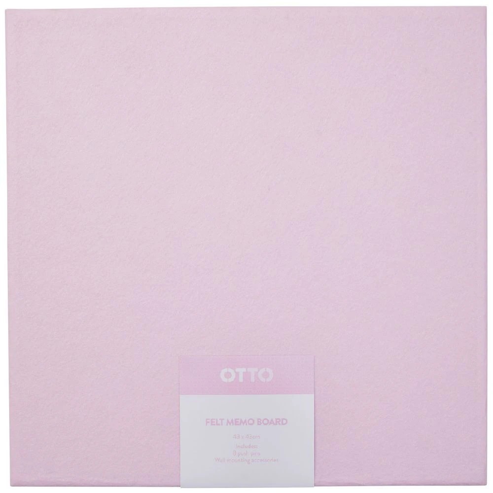 1 Otto Memo Feltboard 430 x 430 Pink, 1 of 6