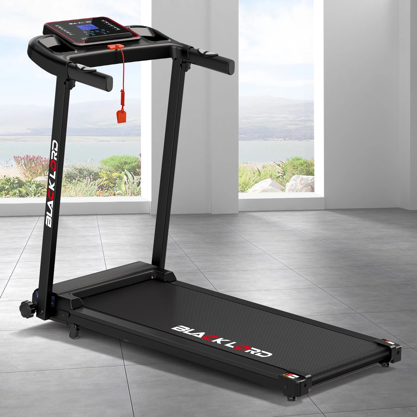 10 Black Lord Treadmill Electric Home Gym Fitness Foldable Running Machine Incline, 10 of 10