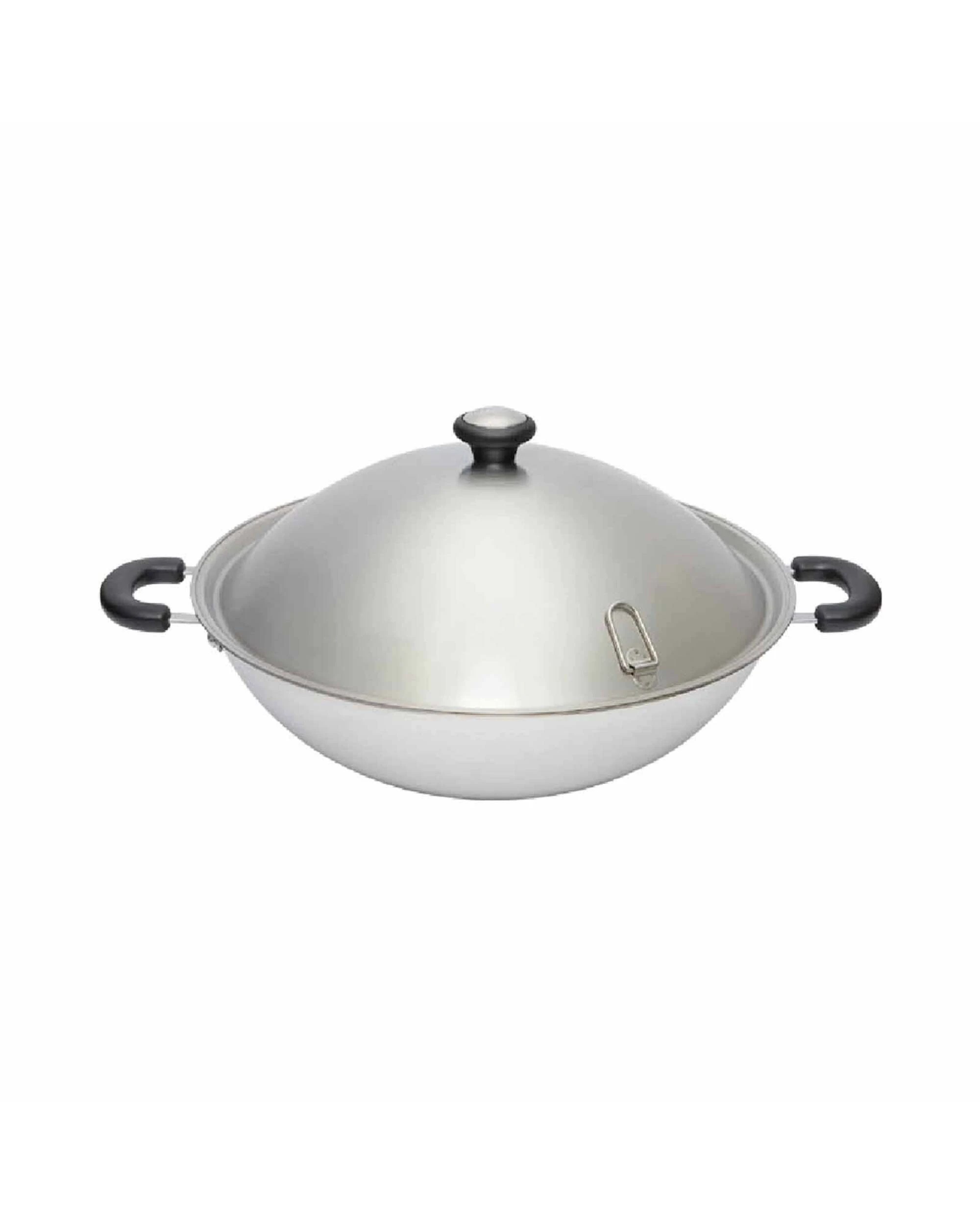 1 Meyer Centennial Stainless Steel 36cm Covered Wok - Silver, 1 of 1
