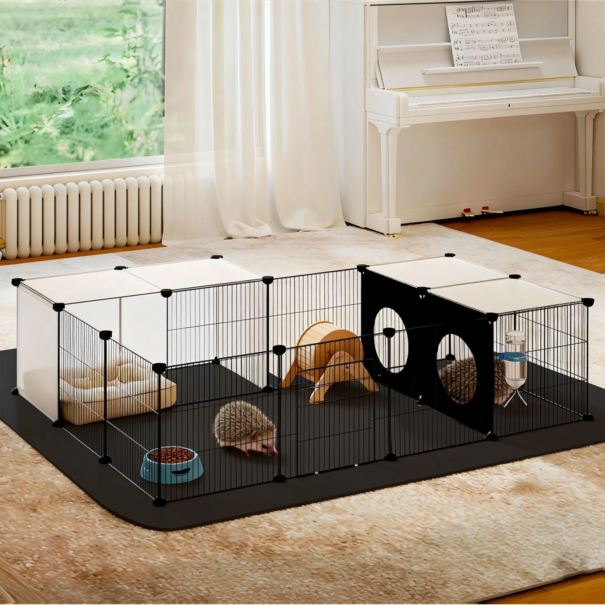 7 Pawz Small Animals Playpen Exercise Fence With Mat And Ramp, 7 of 9
