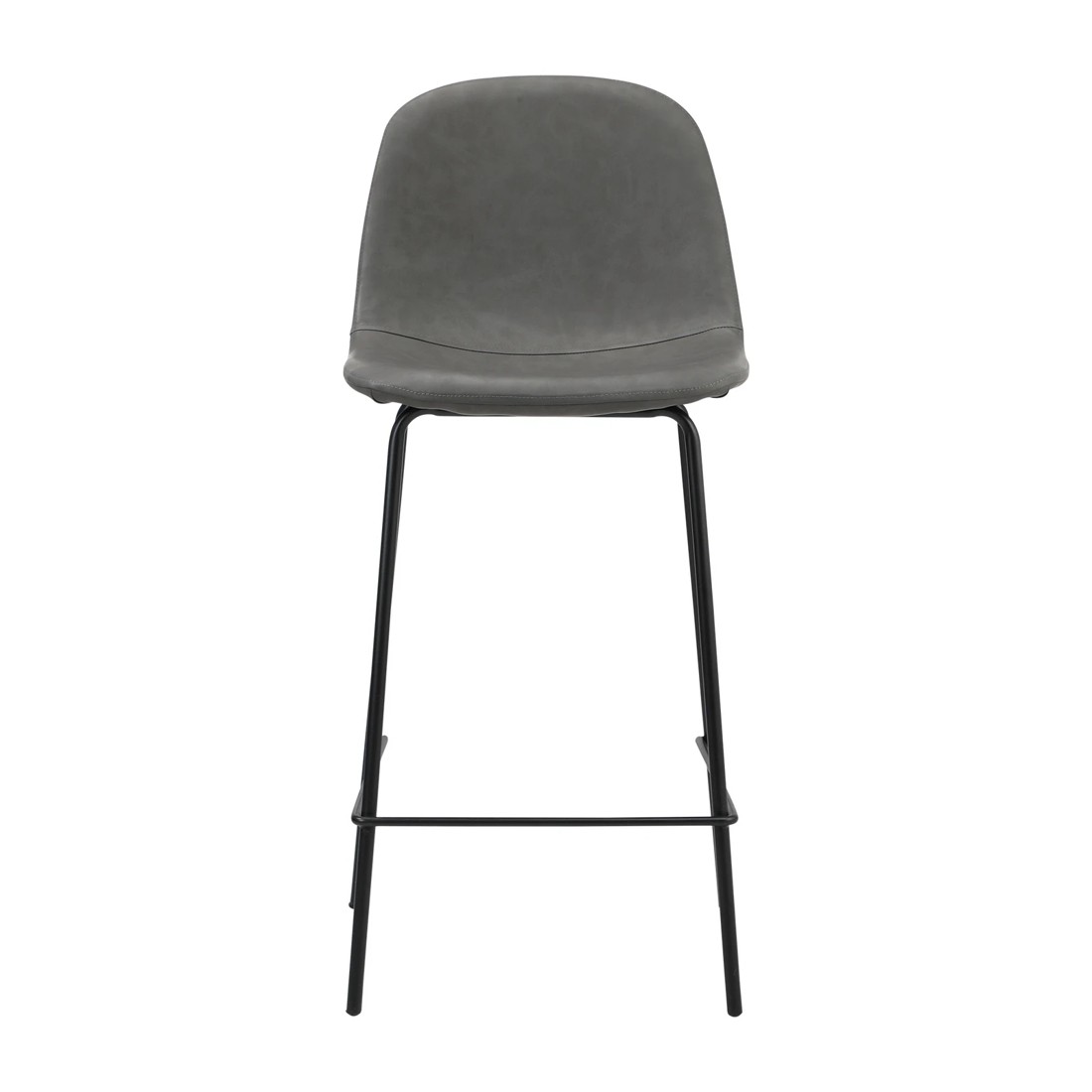 6 Oikiture 2x Bar Stools Barstool - Grey, 6 of 10
