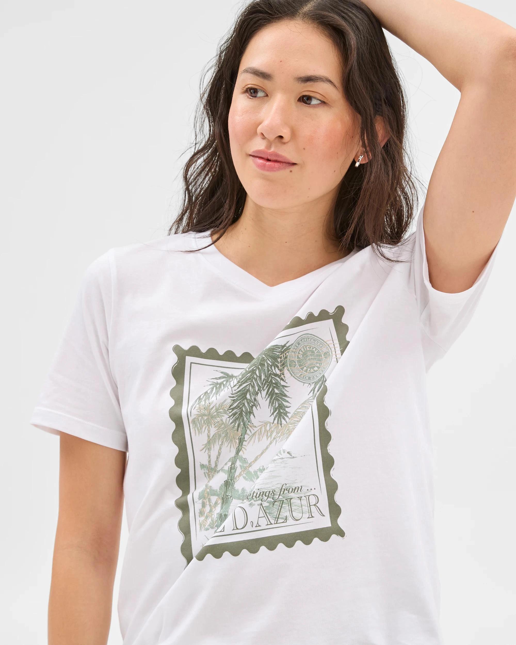 4 Target Australian Cotton Print T-Shirt WHITE POSTCARD, 4 of 6