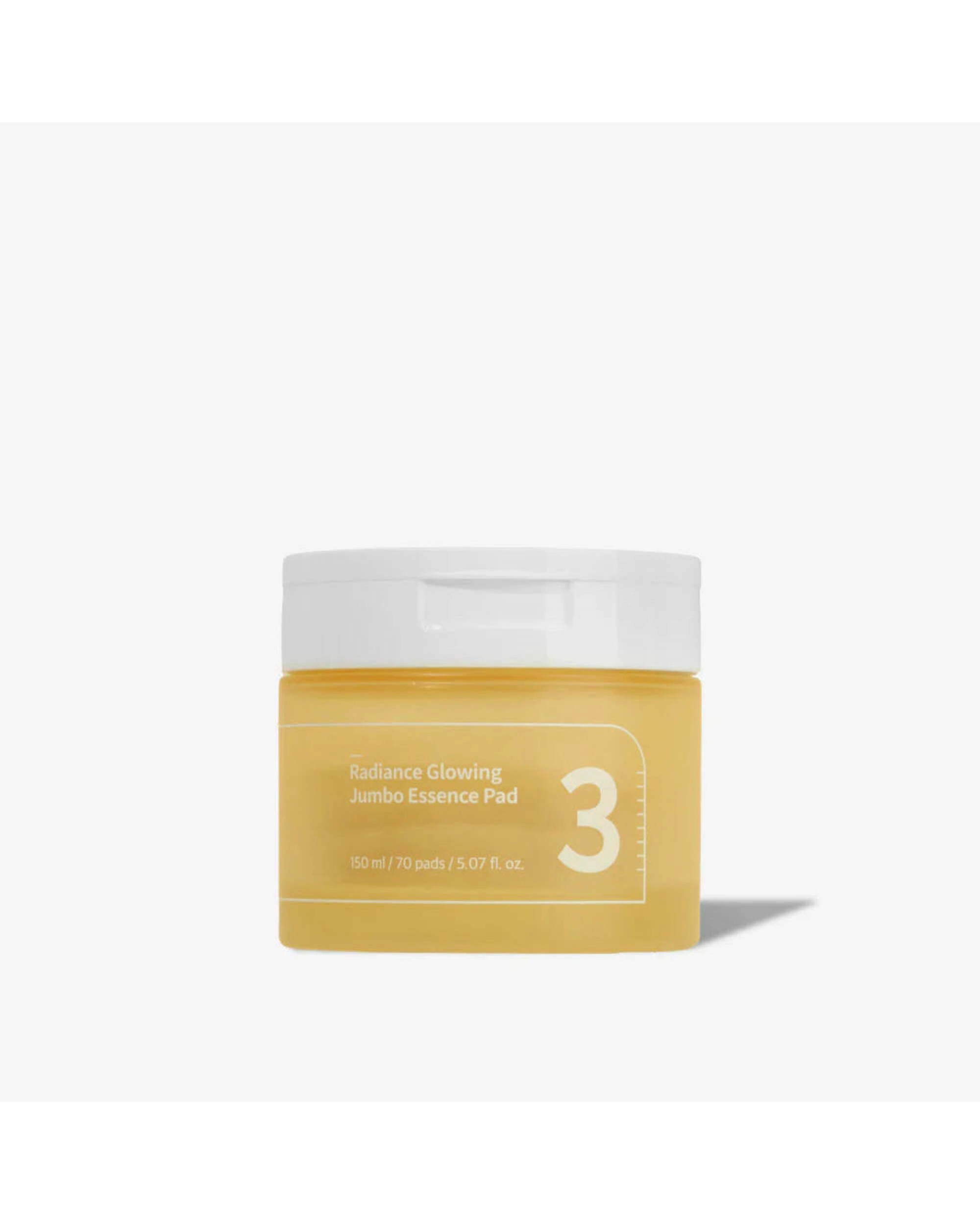 Numbuzin No.3 Radiance Glowing Jumbo Essence Pad - 70 Pads - White - Kmart