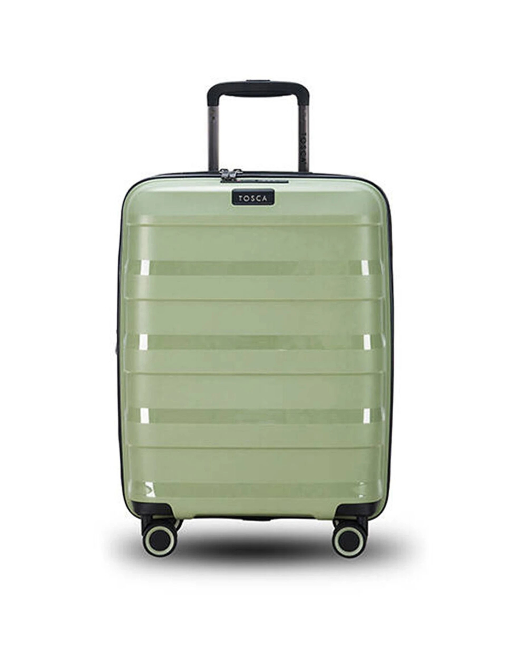 1 Tosca Comet Pp 20" Suitcase Luggage Trolley - Green, 1 of 4