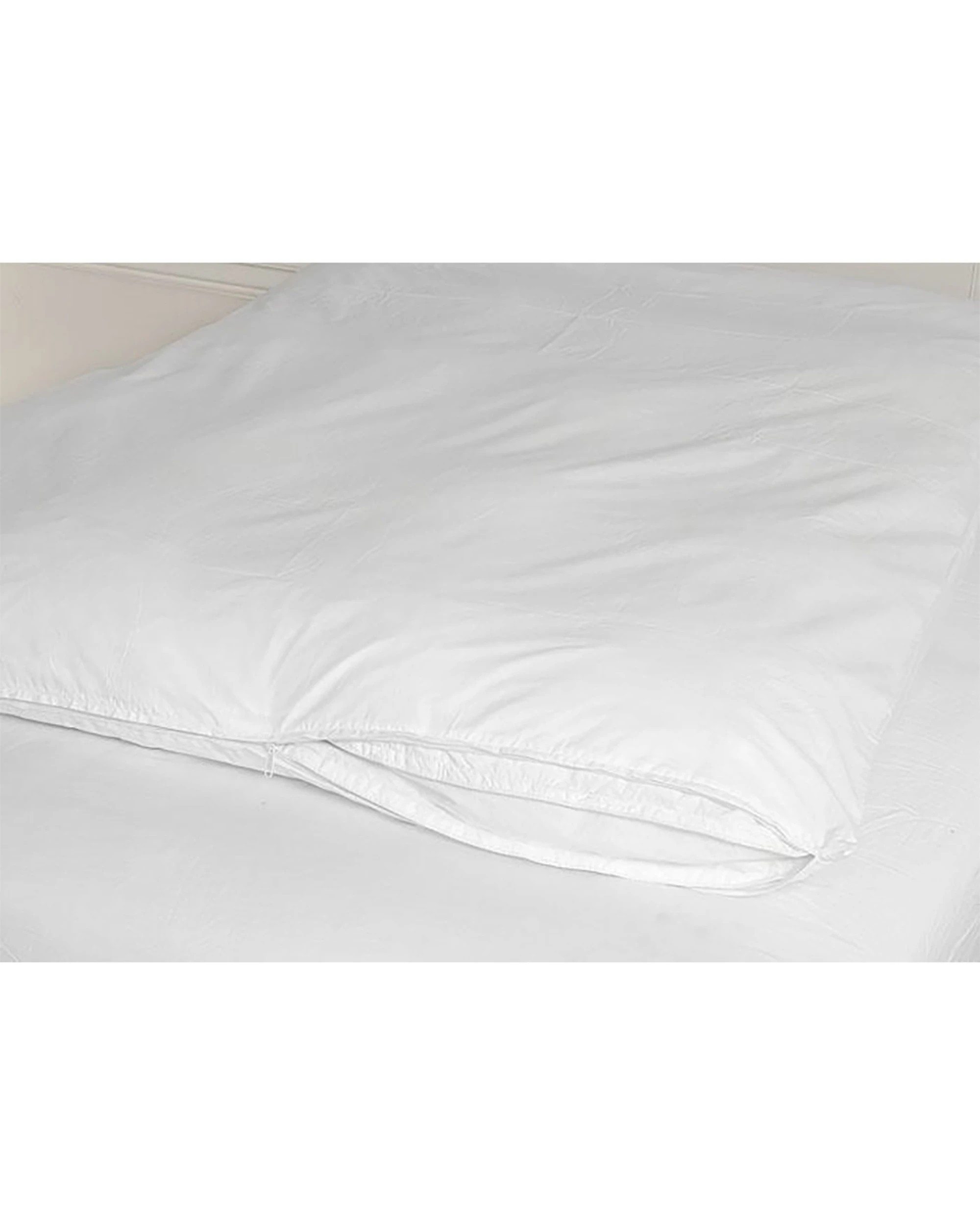 1 Jason Commercial Micro Fresh Quilt Protector 160x210cm - White, 1 of 1