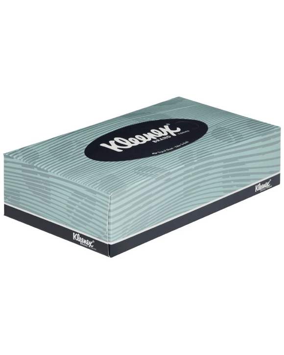 Kleenex 2 Ply Facial Tissues 100 Sheet Box