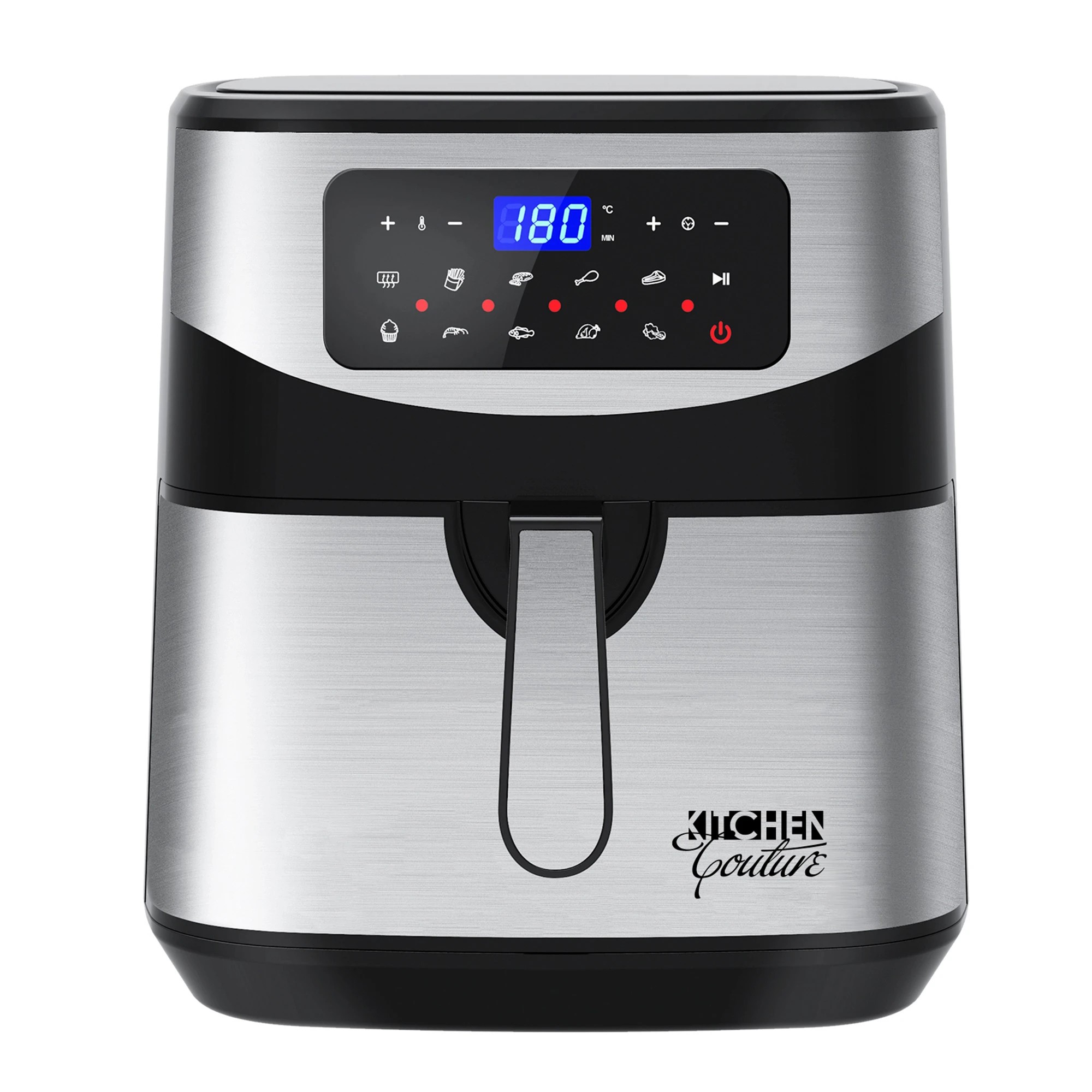 8 Kitchen Couture 12 Litre Air Fryer Multifunctional LCD One Touch Display - Silver, 8 of 10