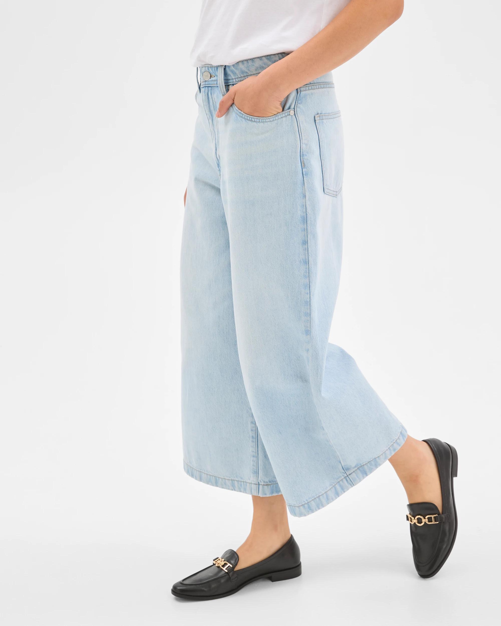 5 Target Denim Culotte Denim Pants ICE BLUE, 5 of 7