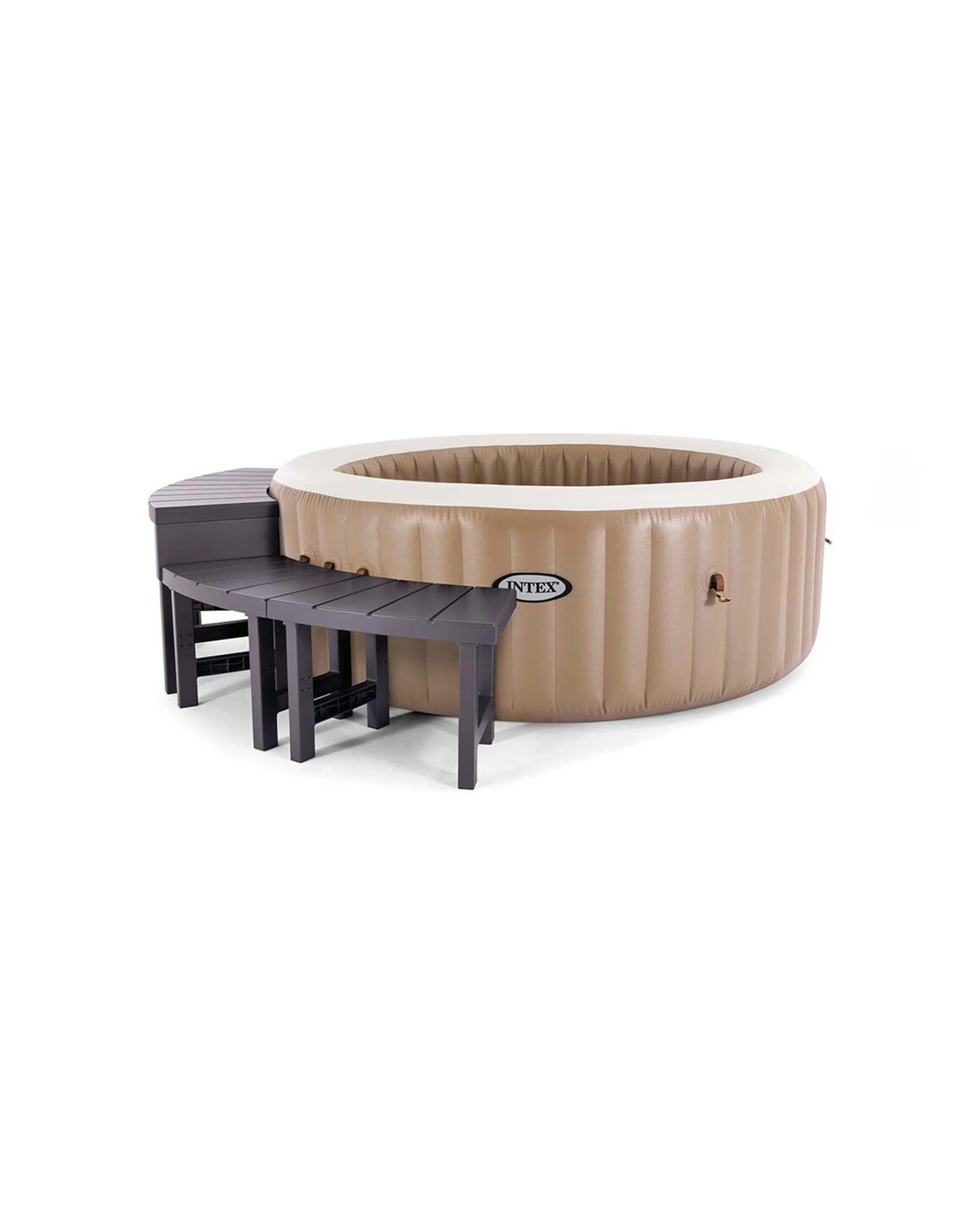 2 Intex 4pc Medium And Tall Spa Outdoor Deck Bench Set - Brown, 2 of 4