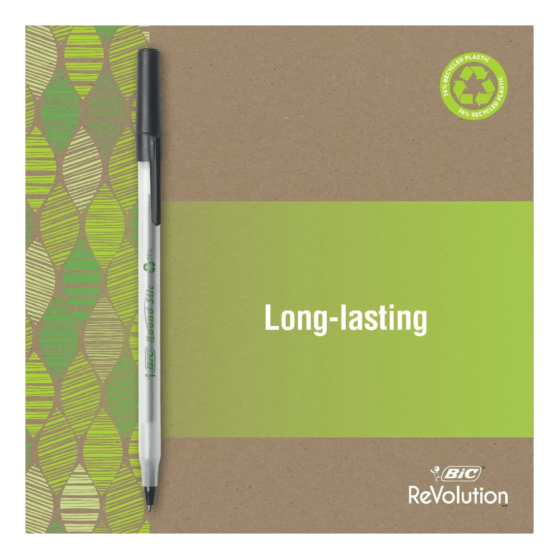 3 BIC Round Stic ECOlutions Ballpoint Pens 50 Pack Black, 3 of 5