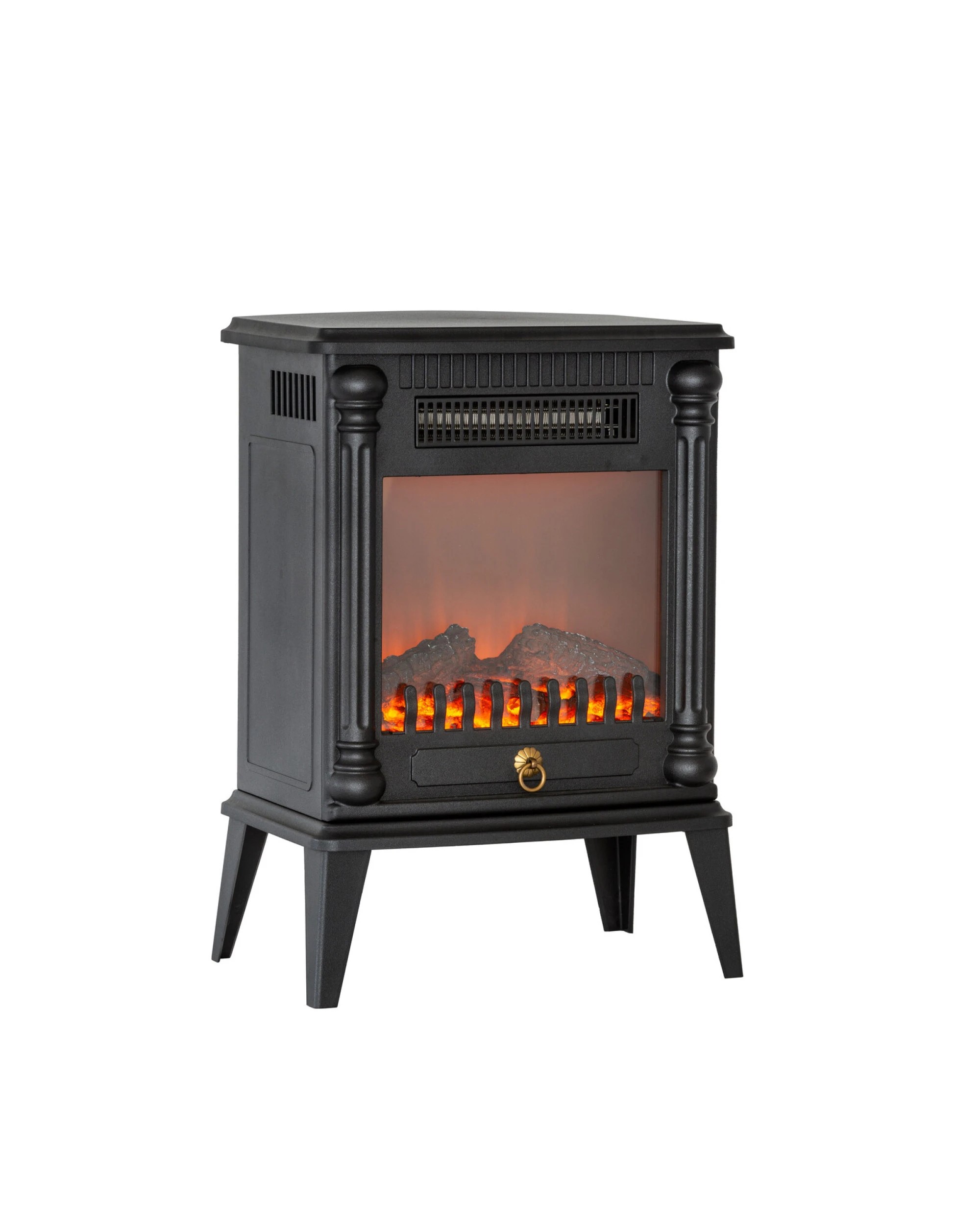 1 Lenoxx Electric Log Fireplace Heater with Overheat Protection, 1 of 5