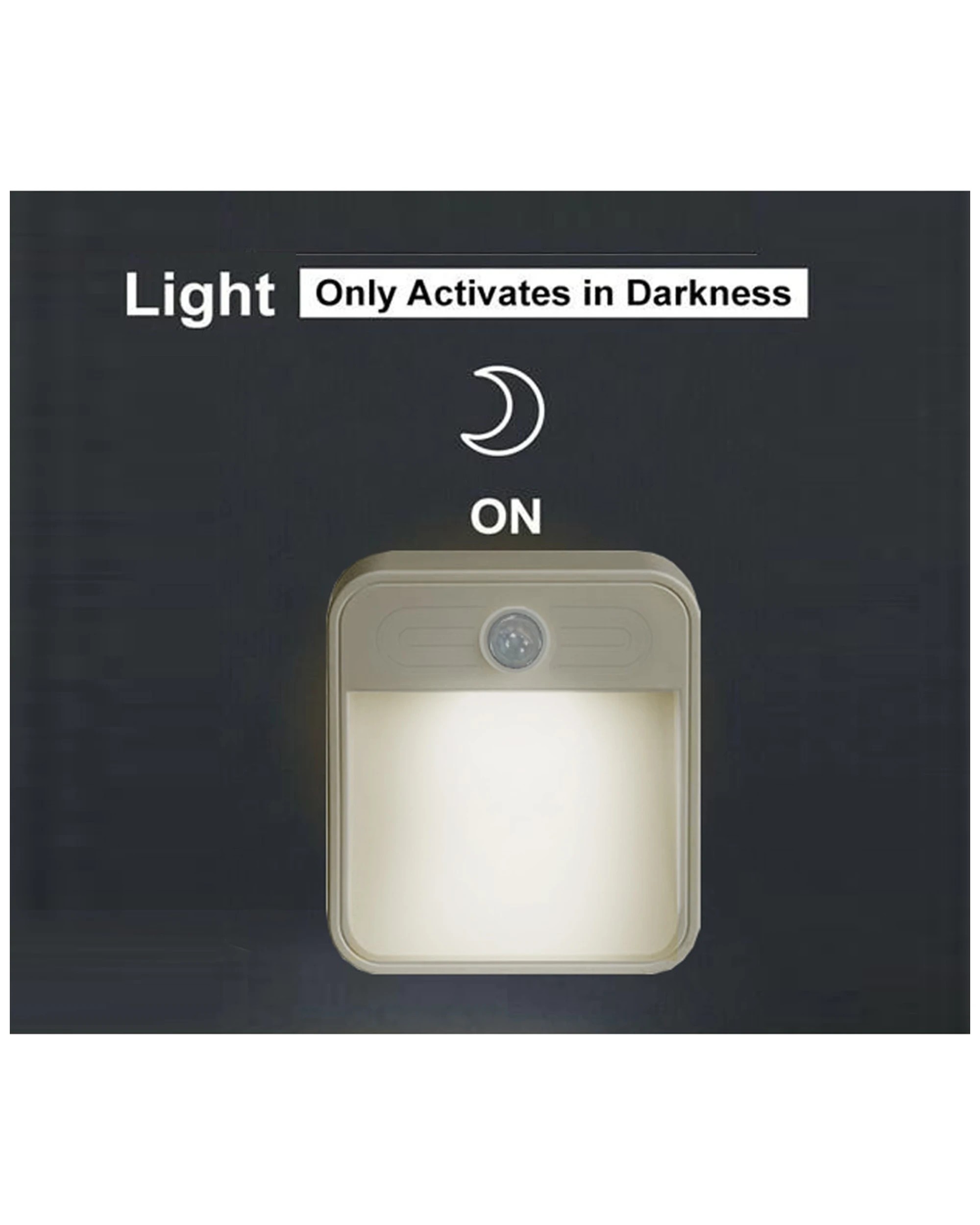 2 Sansai Slimline Motion Sensor Rechargeable Night Light/lamp Home Decor/lighting
 - White, 2 of 2