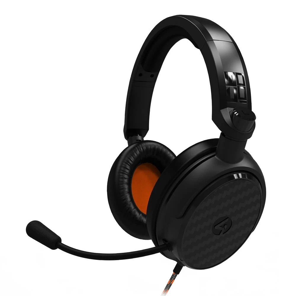 1 4Gamers C6-100 Gaming Headset - Black and Orange
 - Black, 1 of 5