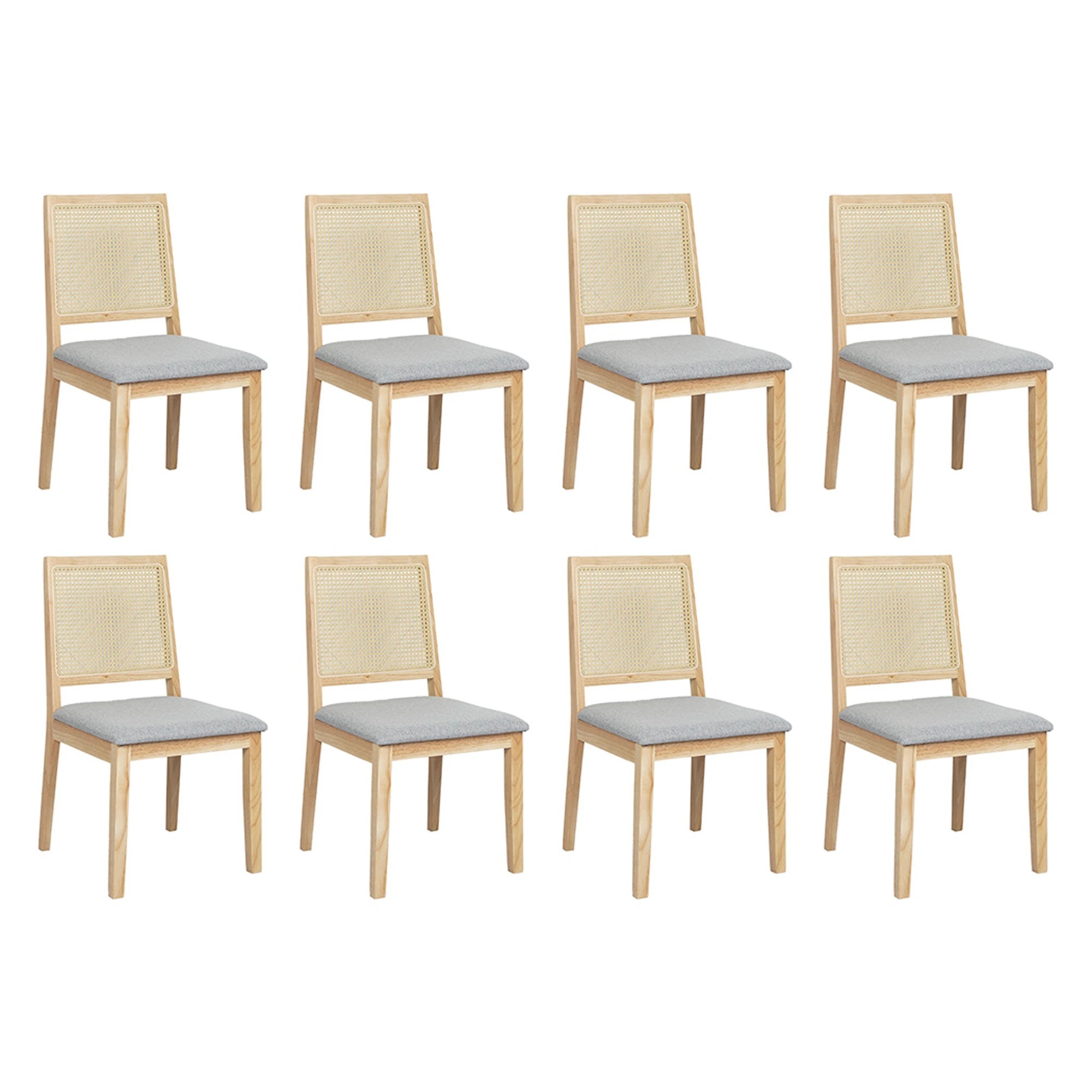 1 Levede Set Of 8 Rattan Dining Chairs, 1 of 7