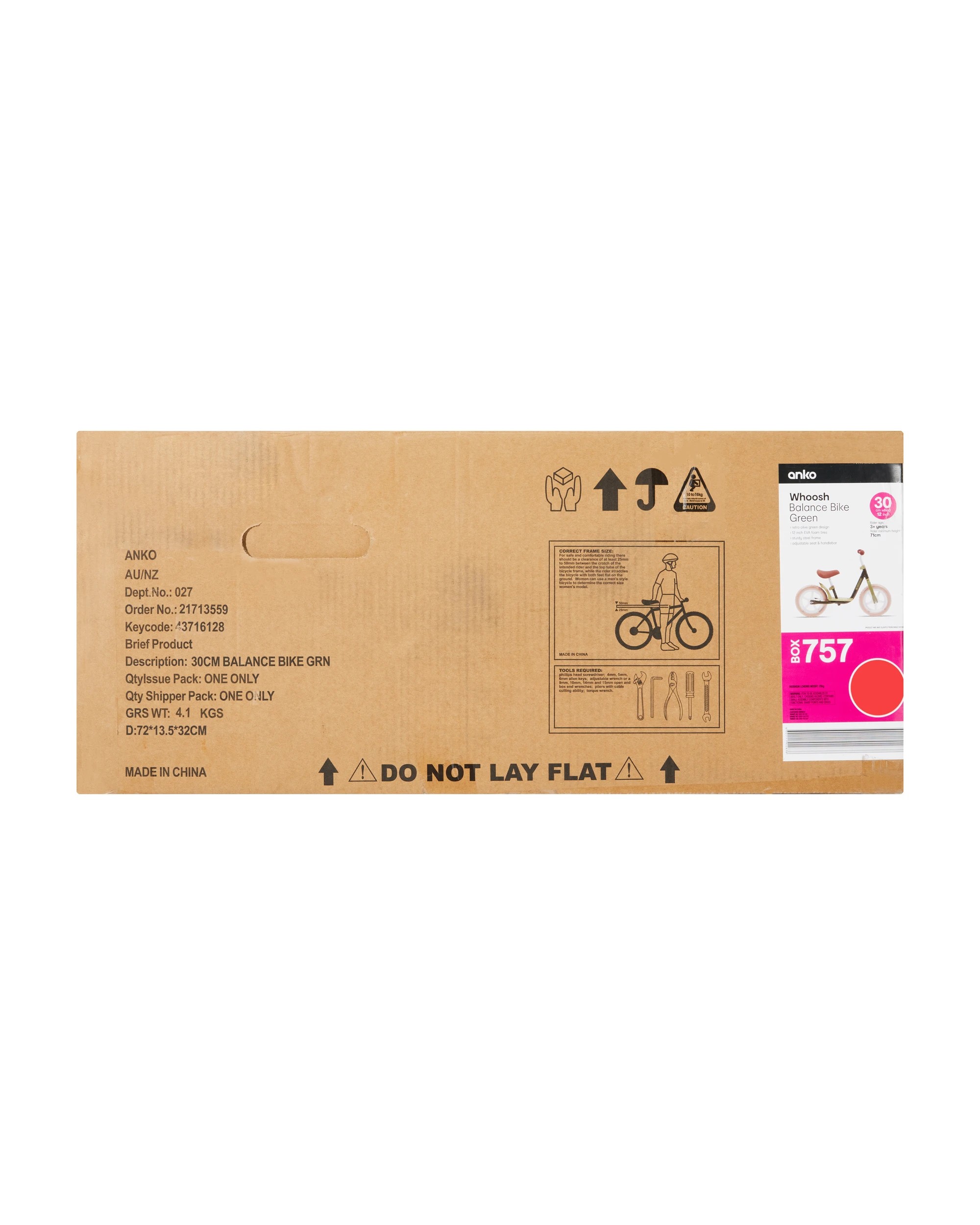 8 30cm Whoosh Balance Bike - Green, 8 of 8