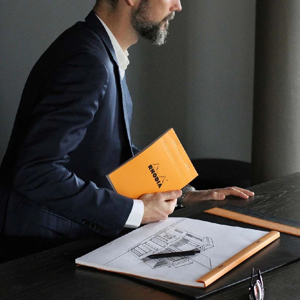 5 Rhodia No. 16 A5 Graph Pad Orange 80 Sheets, 5 of 7