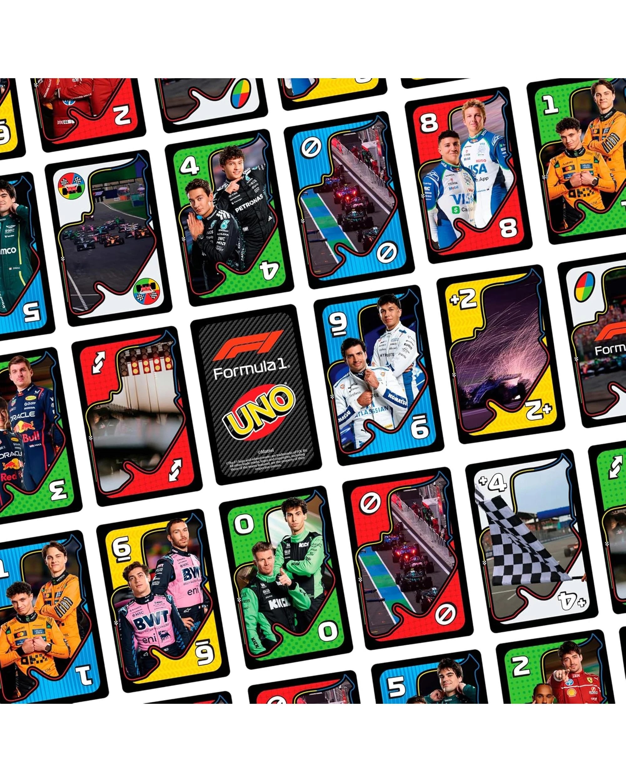5 Uno Formula 1 Edition Card Game, 5 of 6