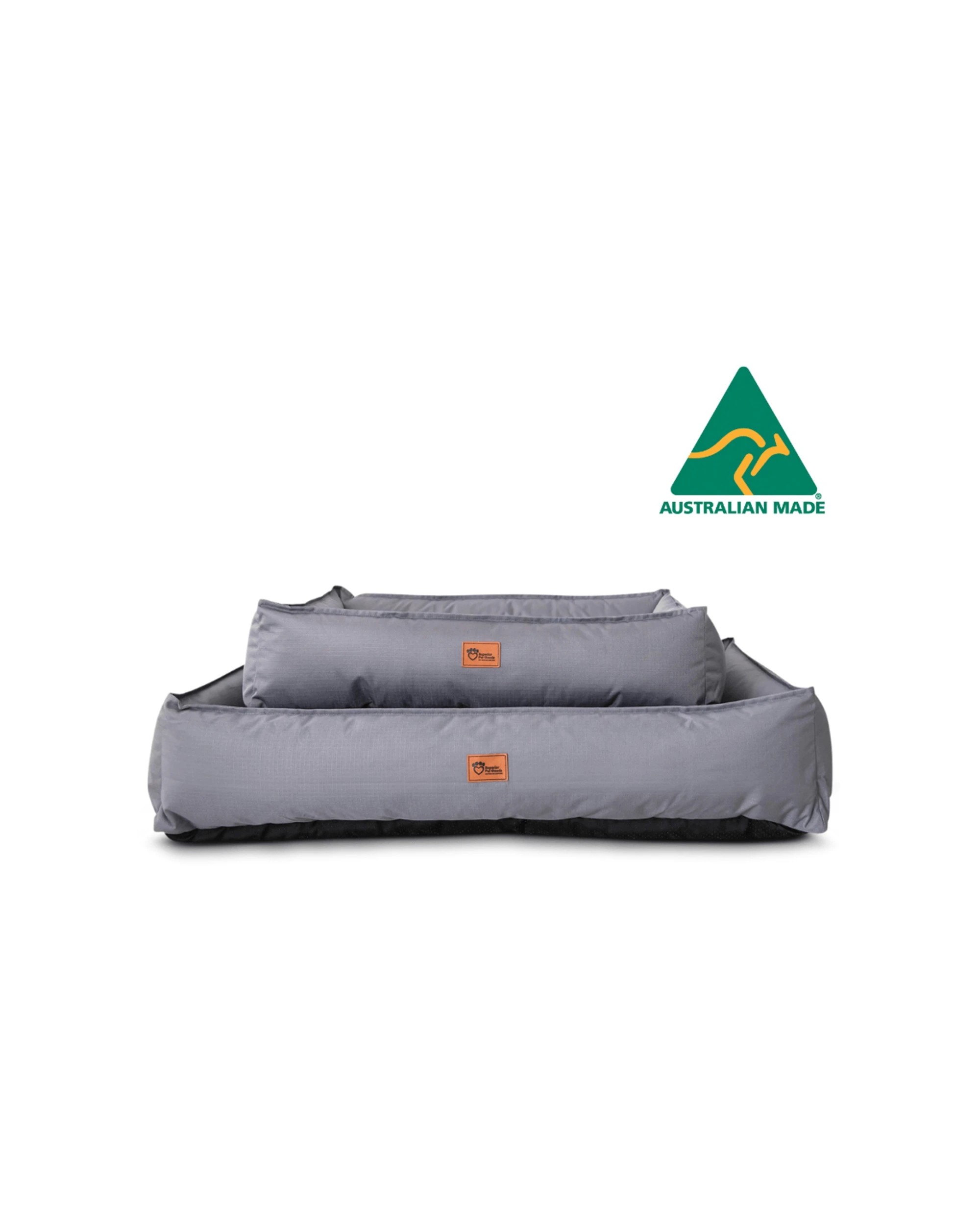 2 Superior Pet Goods Ripstop Durable Dog Lounger Bed Steel Grey Large 116cm
 - Grey, 2 of 4