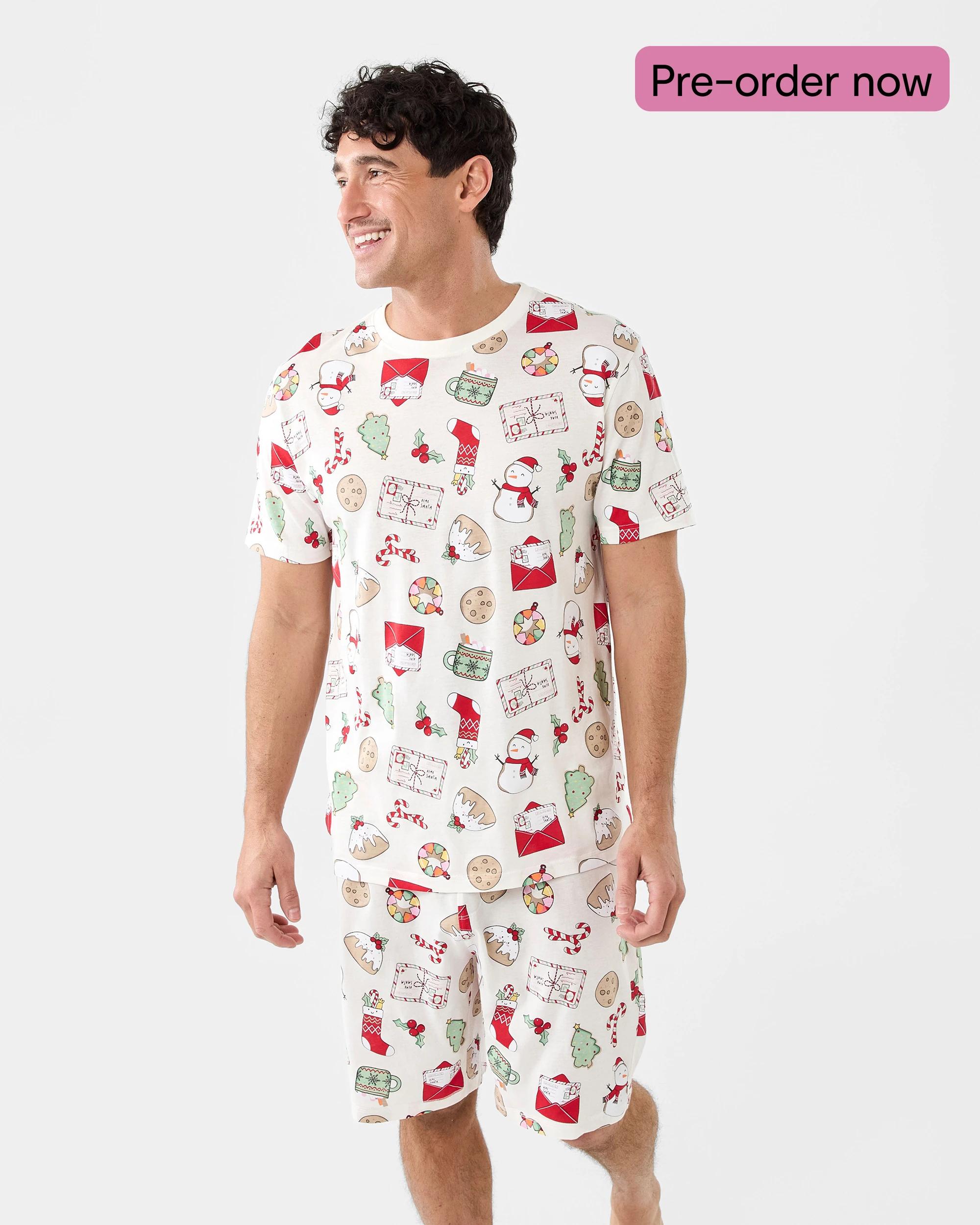 1 Family Matching Christmas Icons Wishing Tree Mens Pyjama Set Xmas Icons, 1 of 9