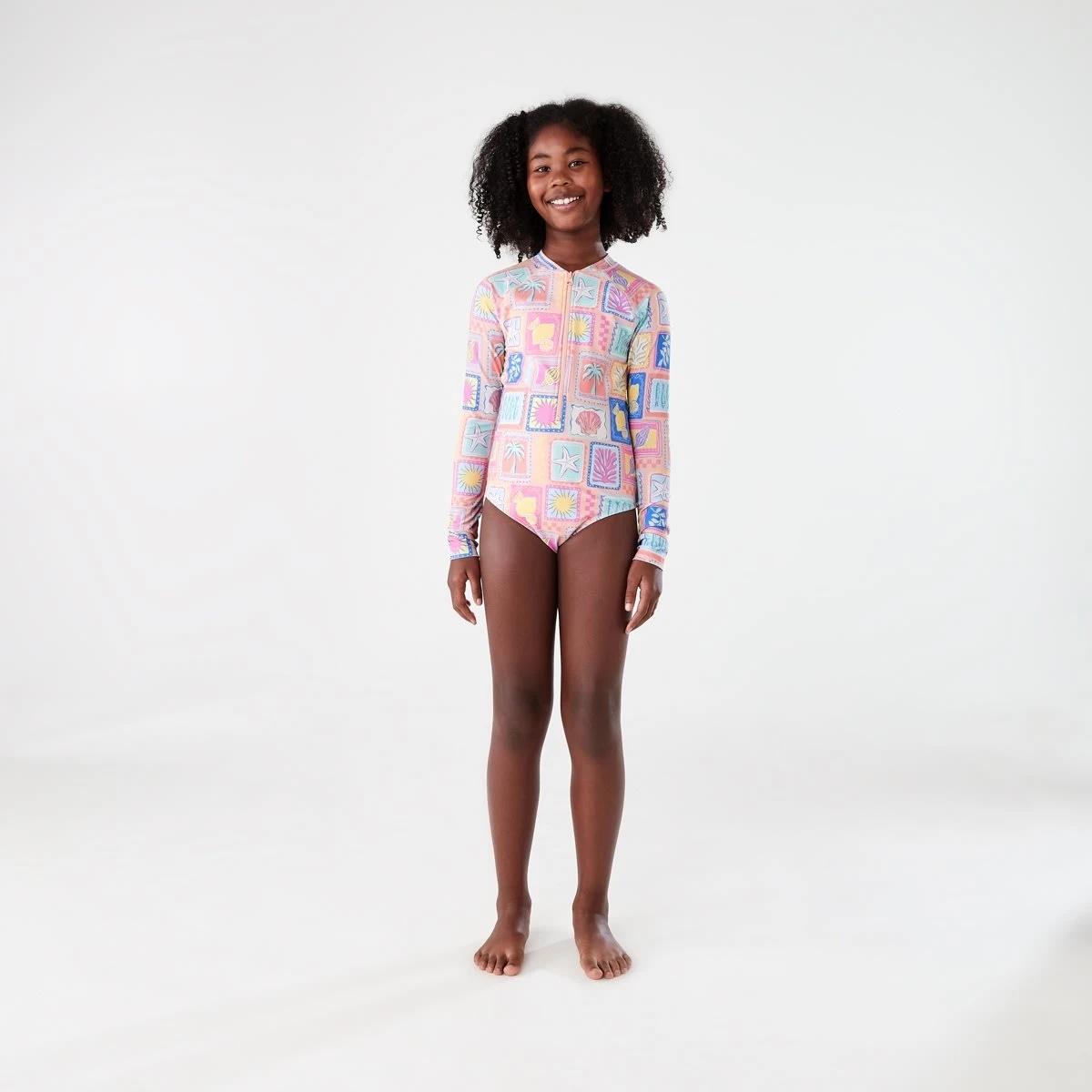 4 Long Sleeve Swimsuit COASTAL CHARM BLUSHING ROSE, 4 of 7