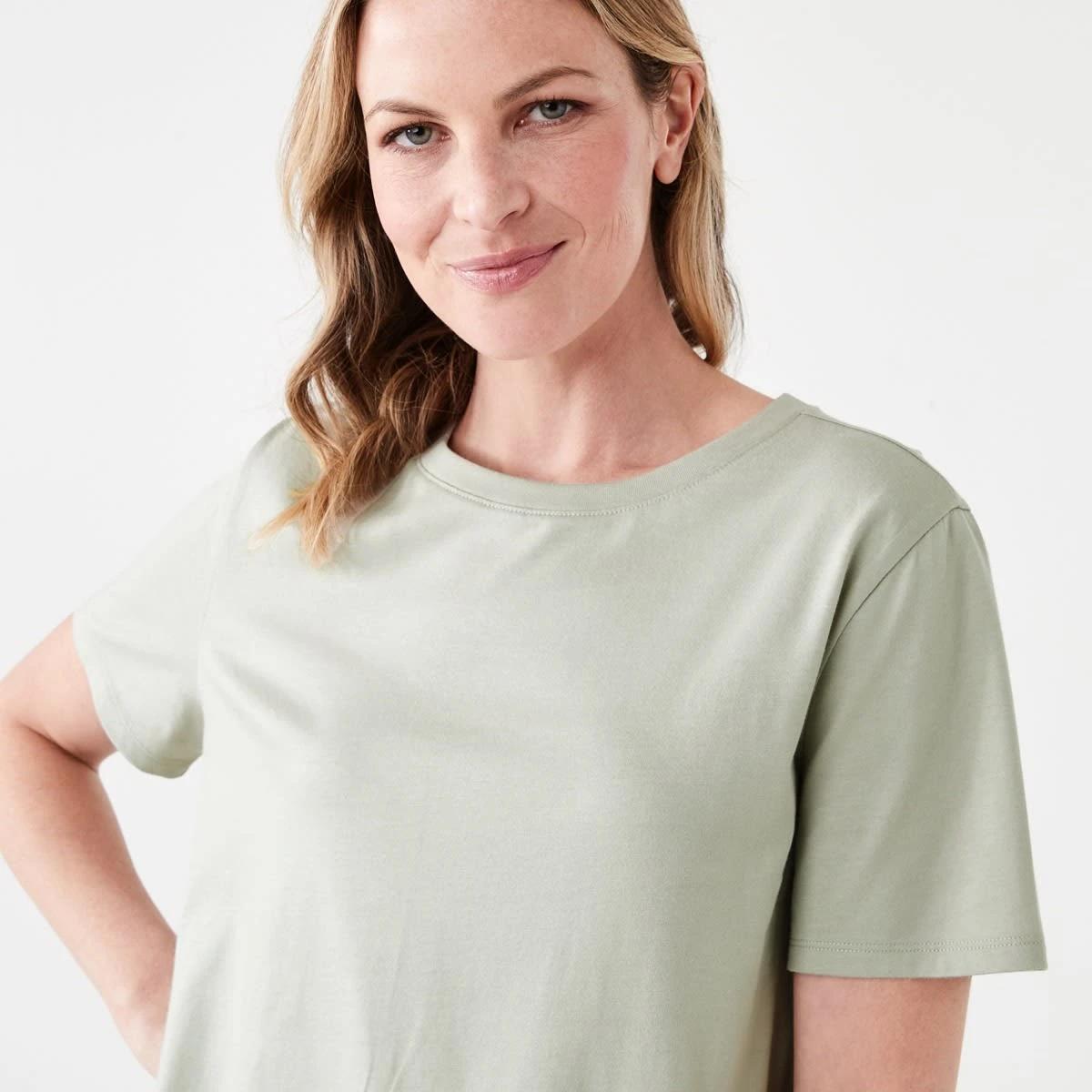 4 Short Sleeve Australian Cotton T-shirt MINERAL GRAY, 4 of 5