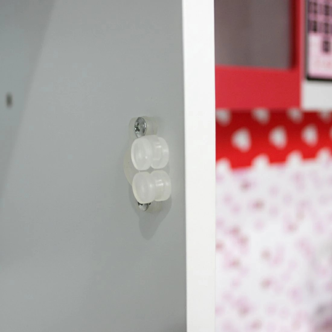 7 Keezi Kids Kitchen Play Set en Pretend Toys Cooking Children Fridge Oven Red - Multi, 7 of 7