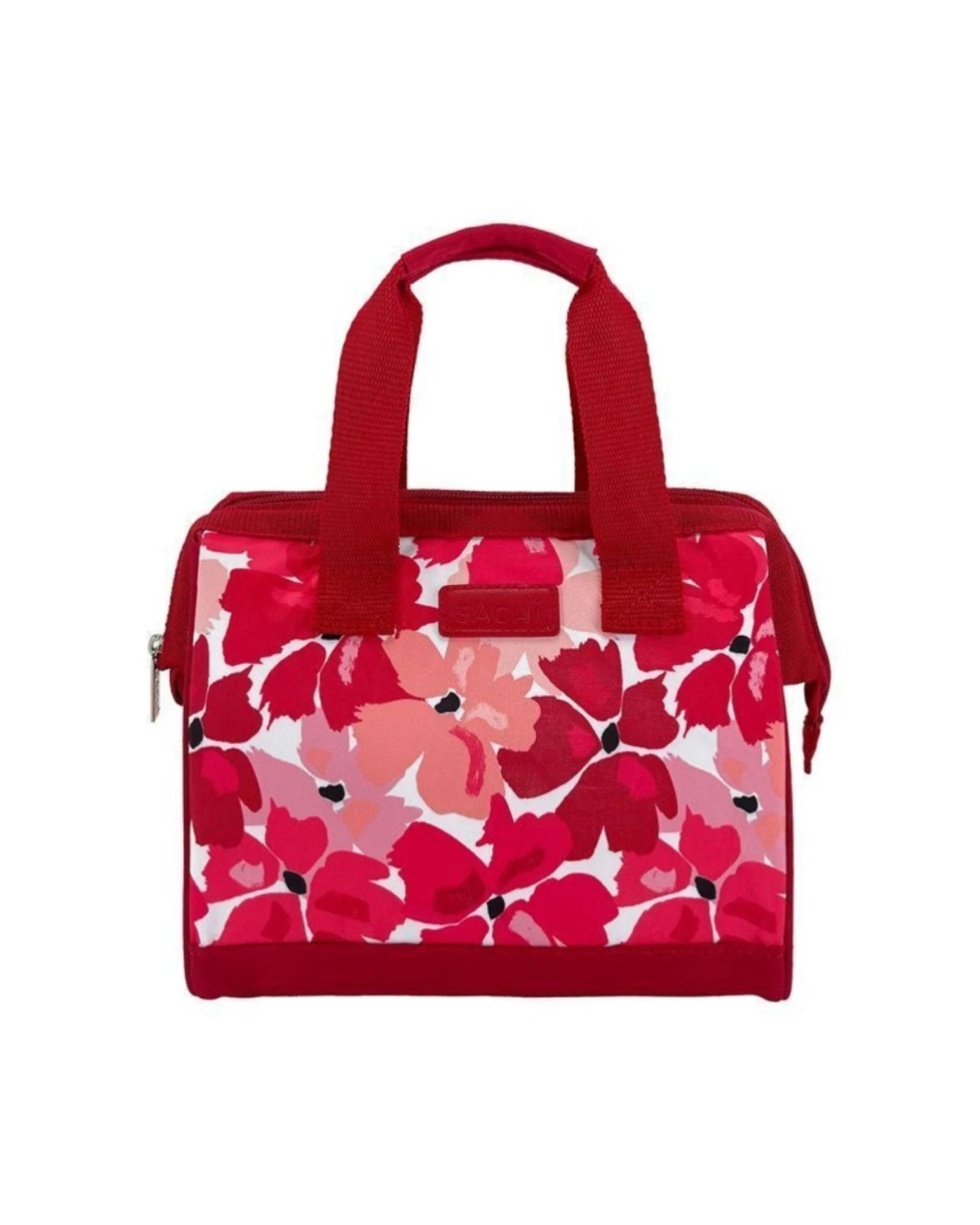 1 Sachi Style 34 Insulated Lunch Bag Leak Proof Food Safe Zip 24x17x22cm - Red, 1 of 6