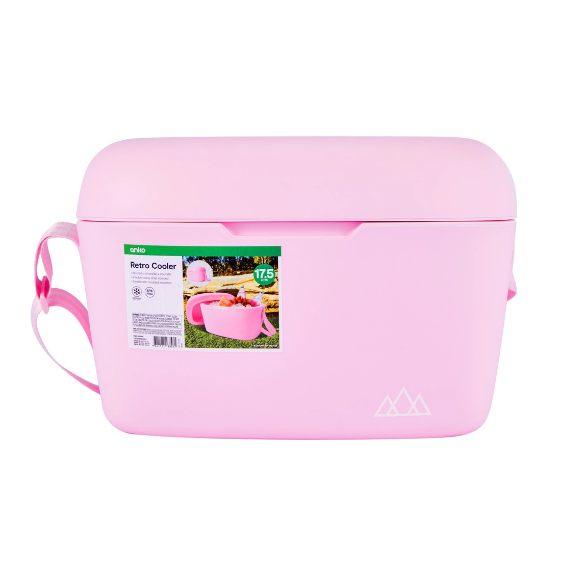 10 17.5L Retro Cooler - Pink, 10 of 10