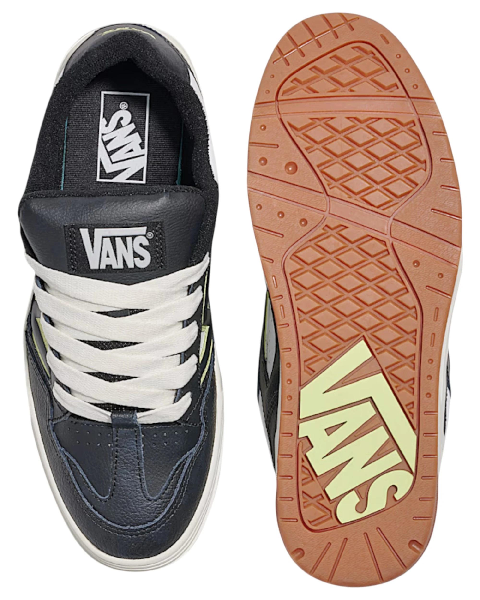 4 Vans Mens Upland Black/ Lime Lace Up Casual Shoes BLACK/LIME, 4 of 4