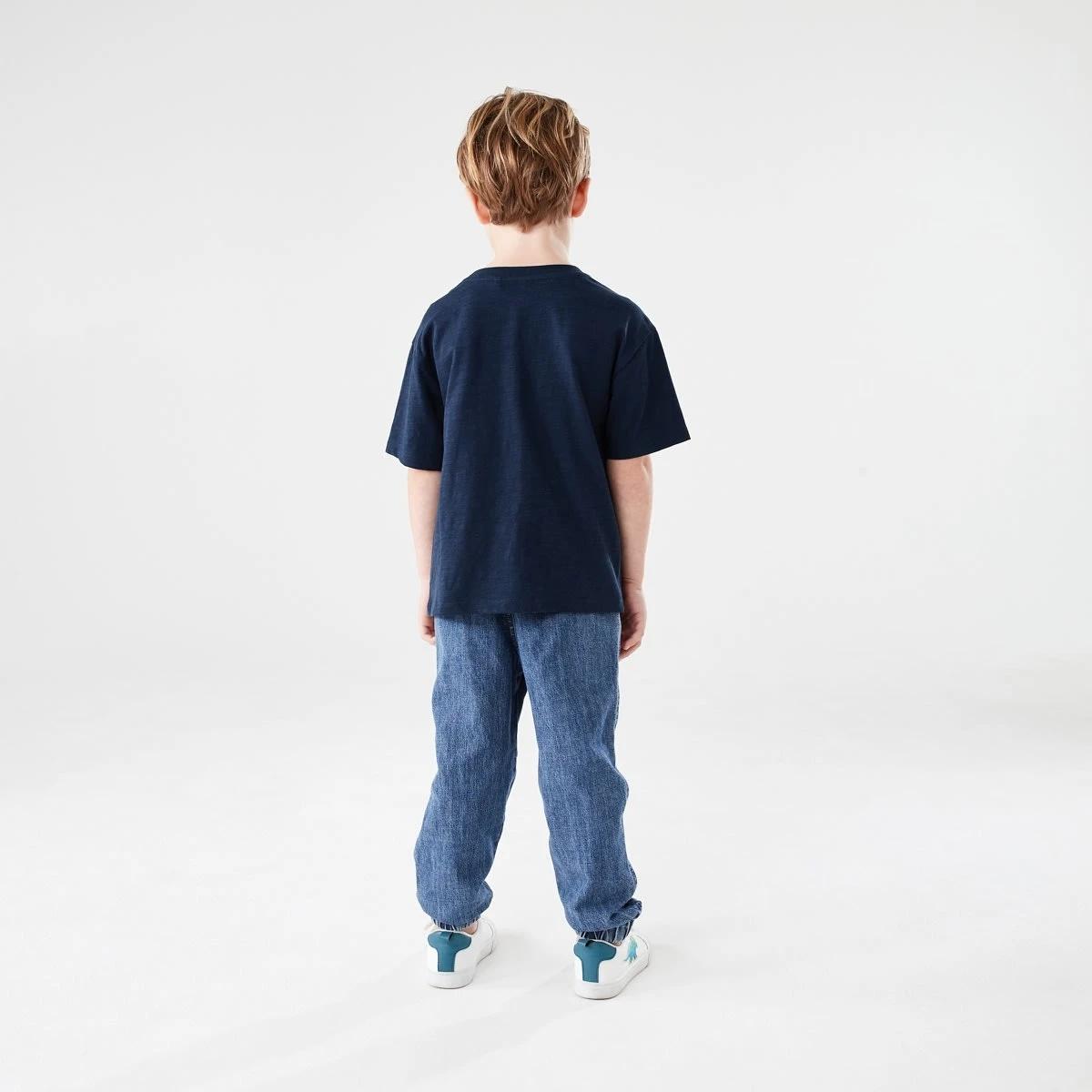 6 Plain Cotton T-shirt DRESS BLUE, 6 of 6