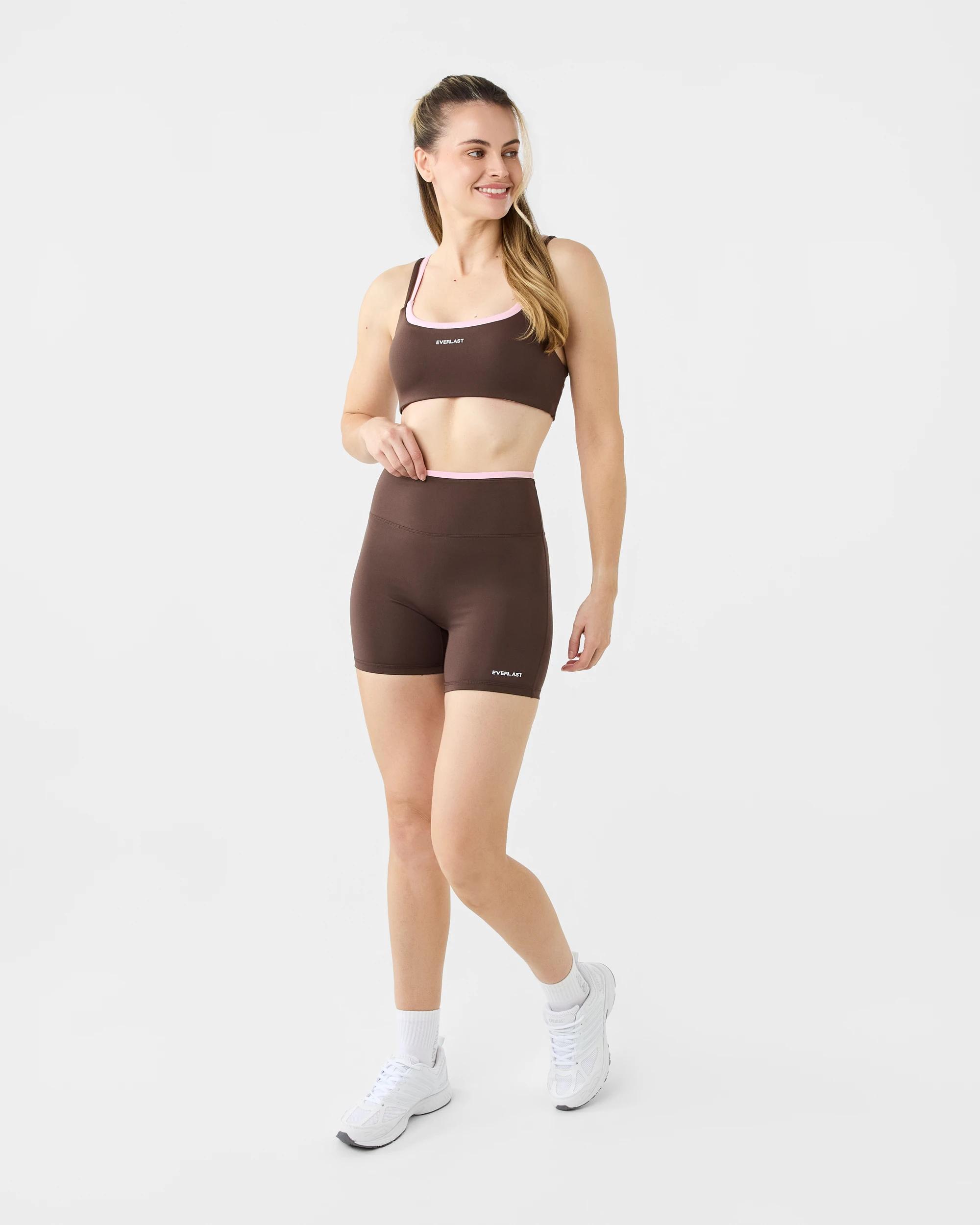 7 Everlast Tipped Bike Shorts Coffee, 7 of 7