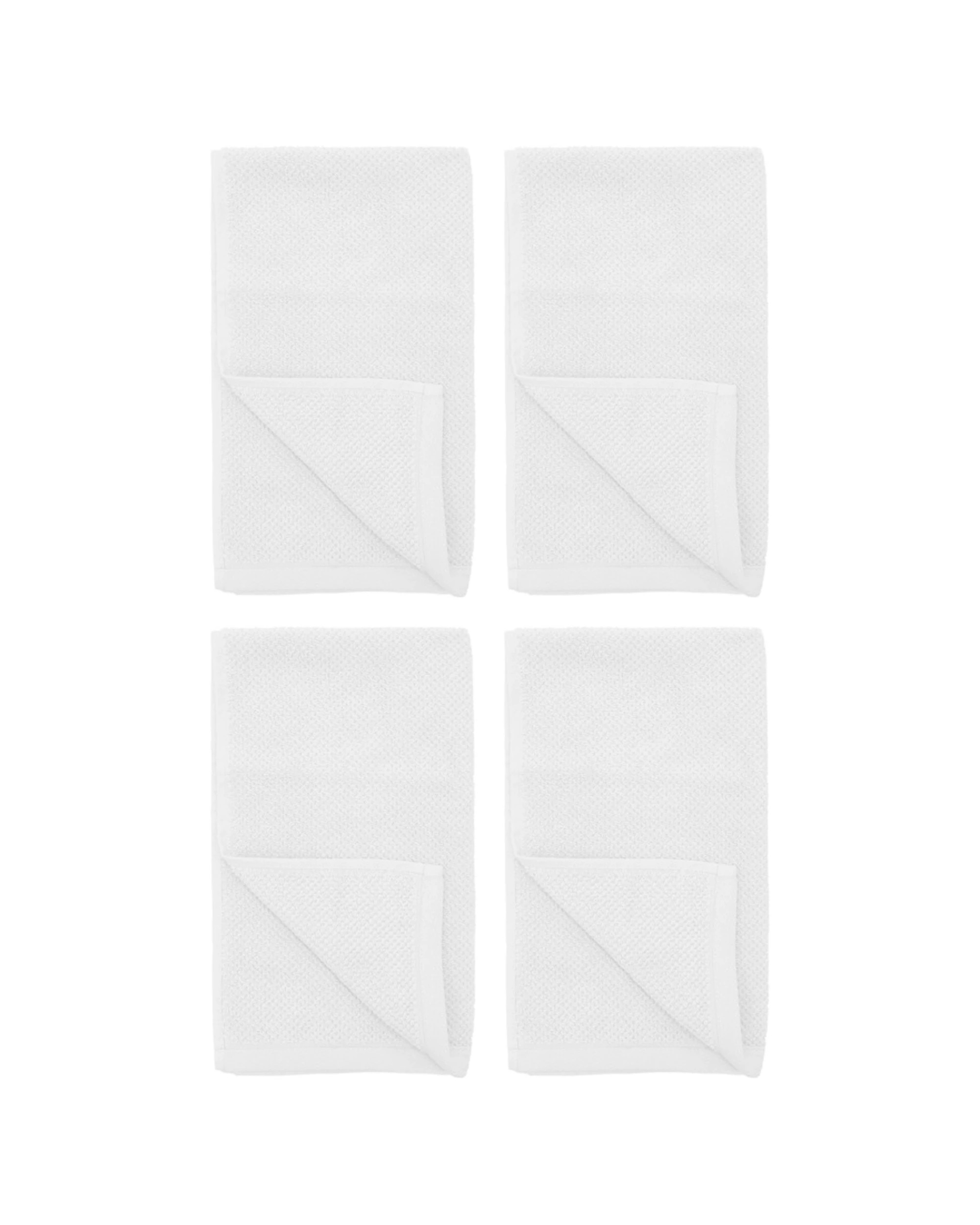 1 Bambury Angove 950gsm Soft Absorbent Cotton Bath Mat 4PK 50x80cm - White, 1 of 5