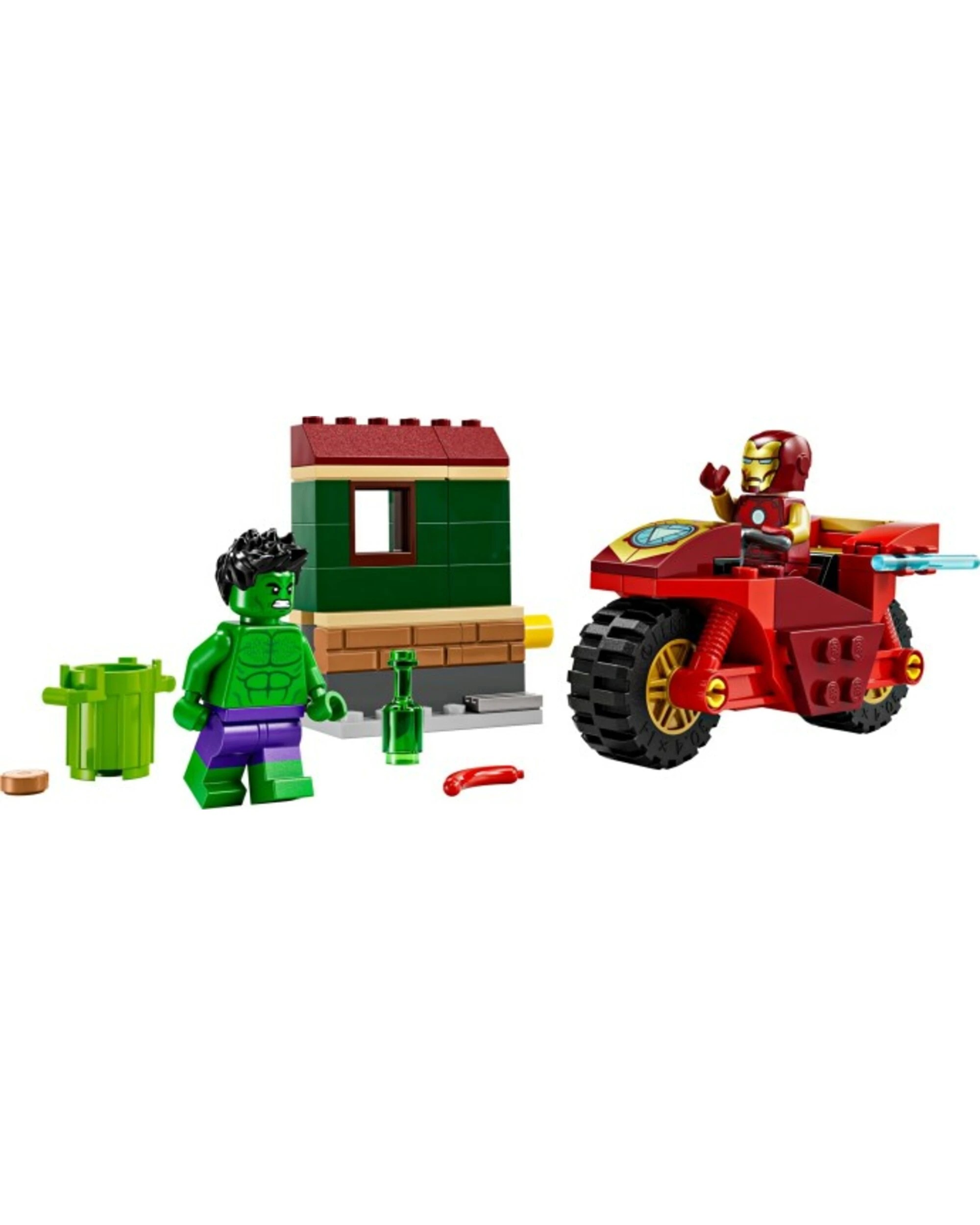1 LEGO Marvel 76287 Iron Man with Bike and The Hulk, 1 of 1