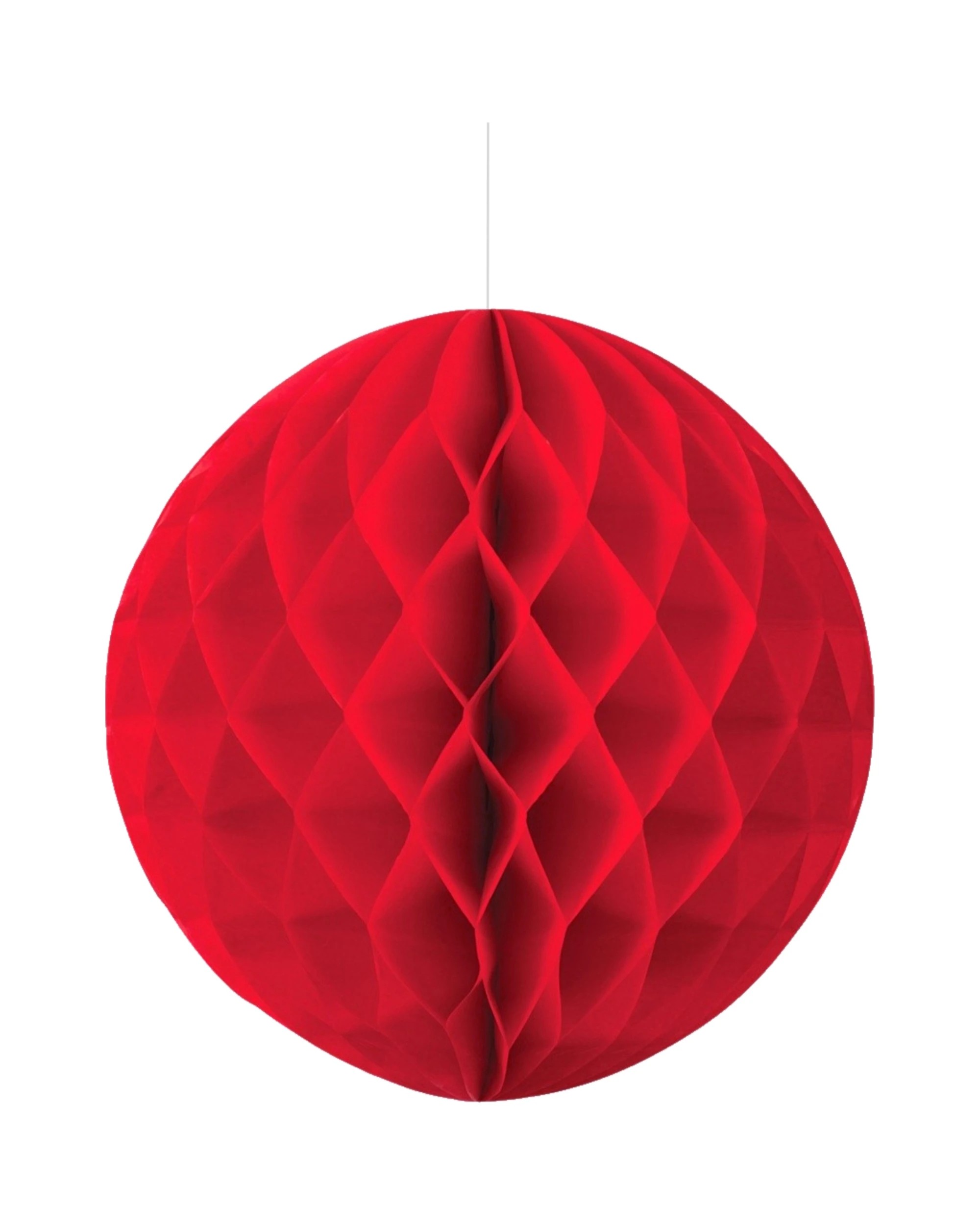 1 Five Star Honeycomb Ball 25cm - Red, 1 of 1