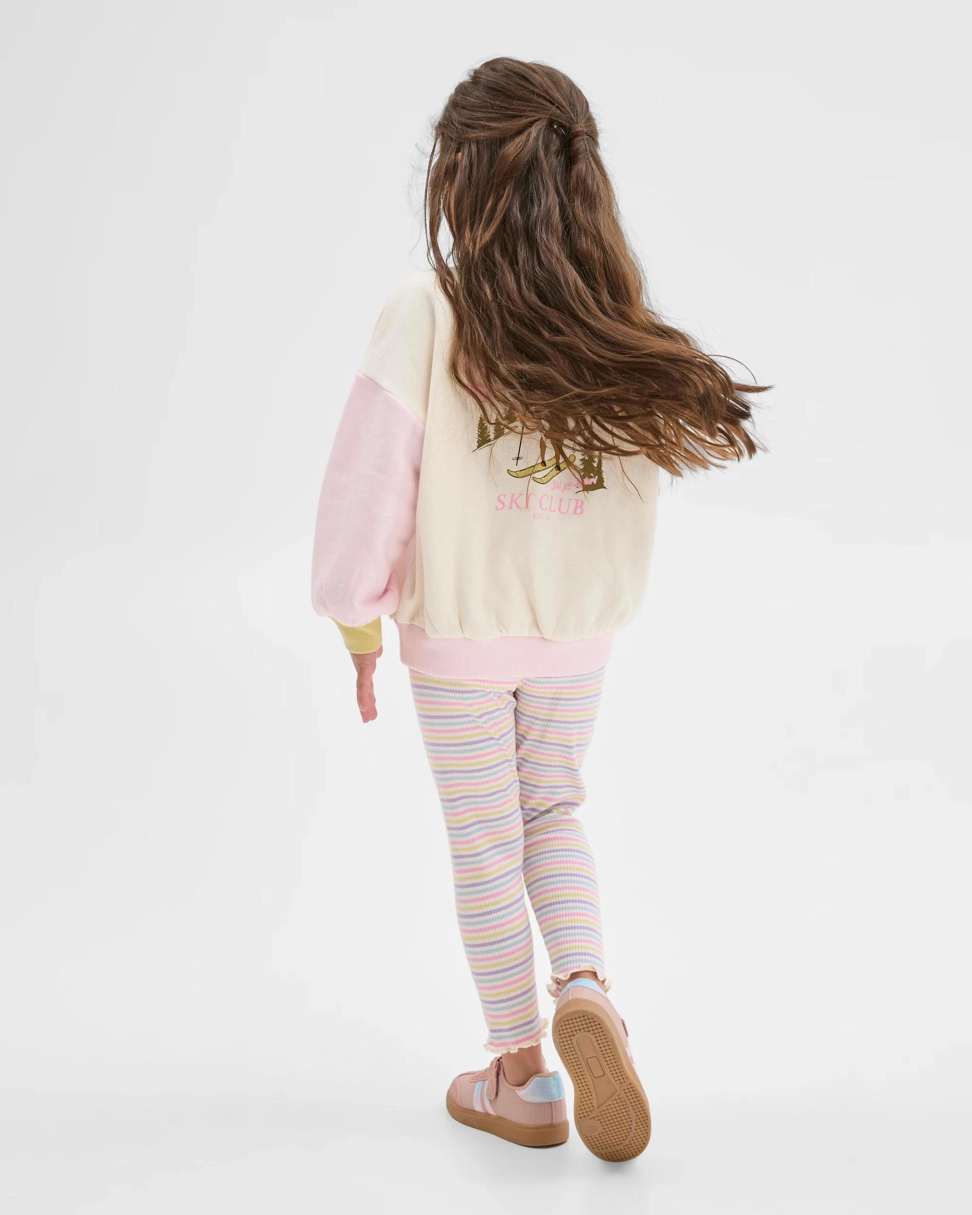 4 Target Kids Australian Cotton Rib Print Leggings RAINBOW STRIPE, 4 of 6