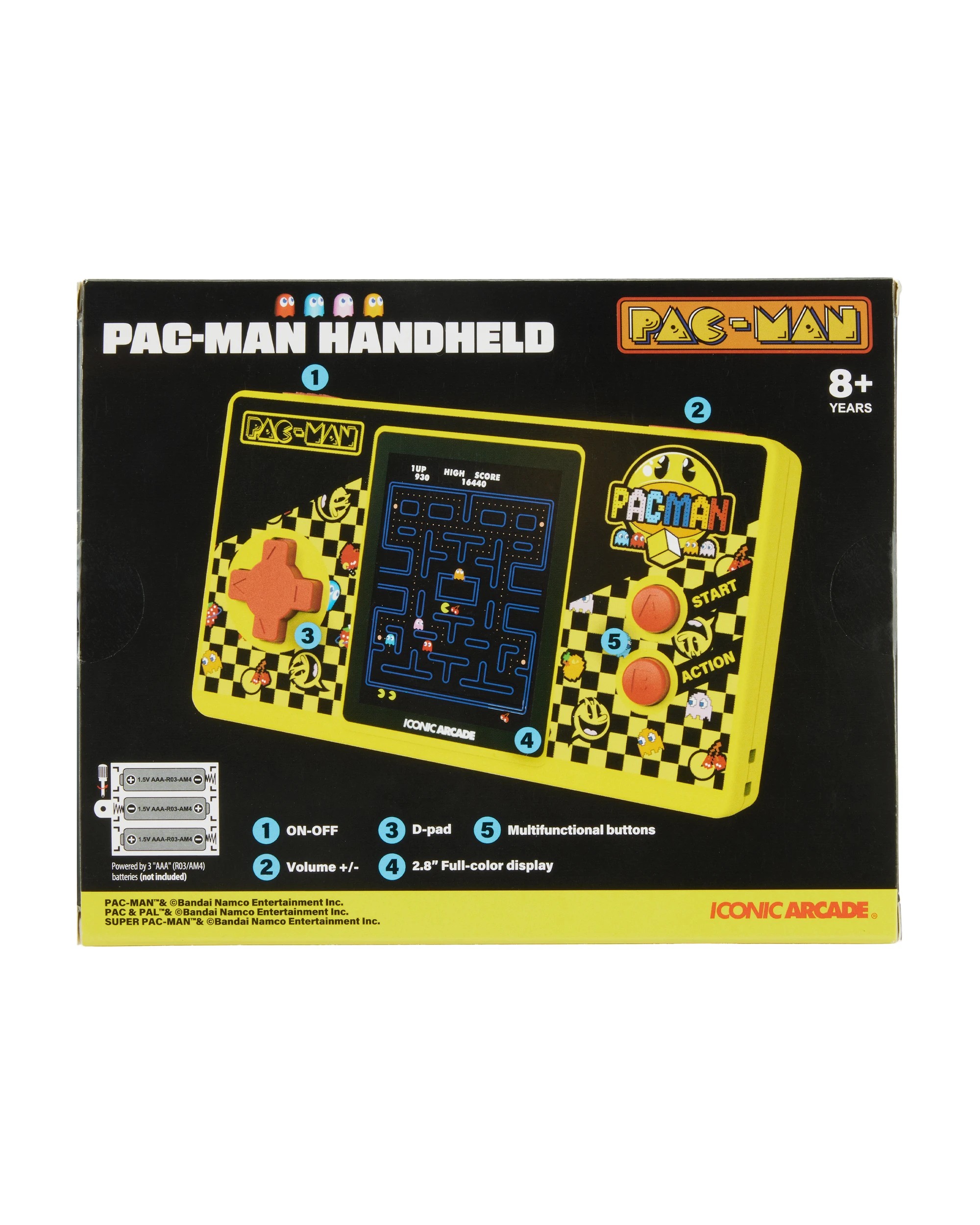 8 Pac-Man Handheld Iconic Arcade, 8 of 8