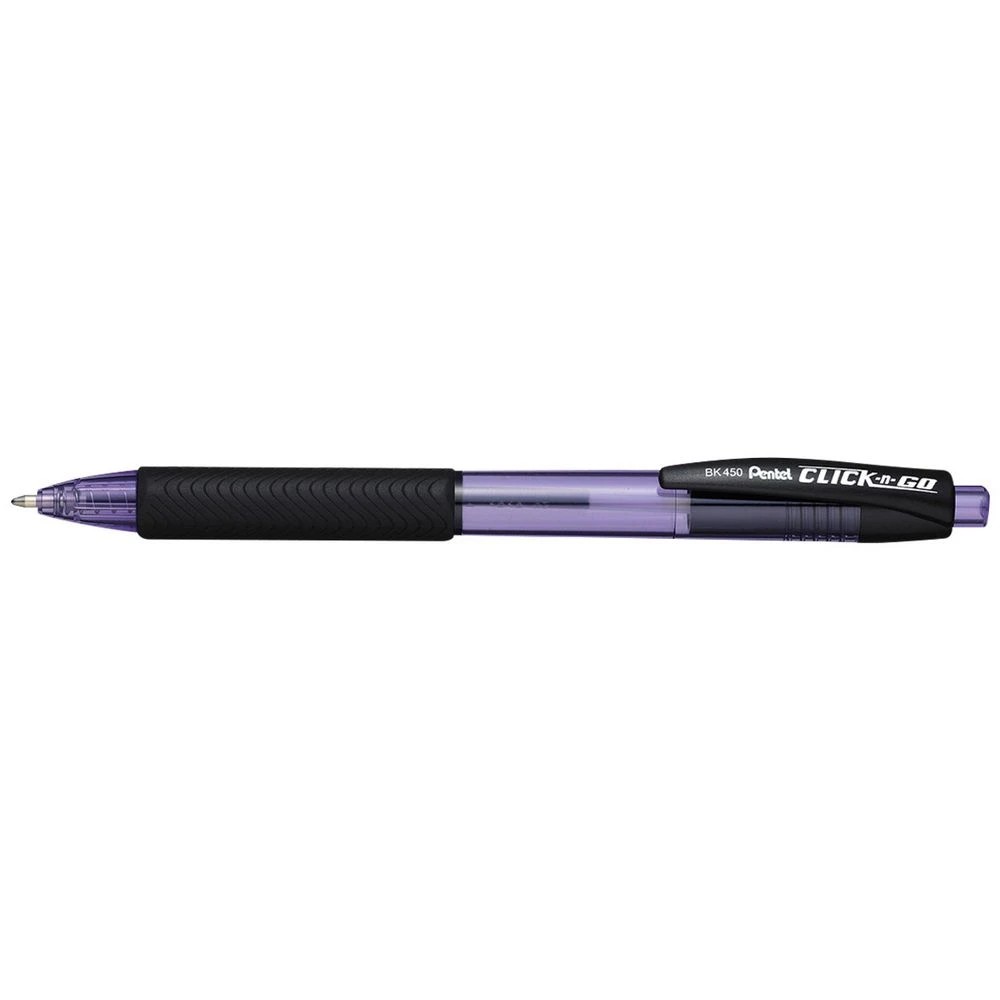1 Pentel Click n Go Ballpoint Pen Violet, 1 of 1