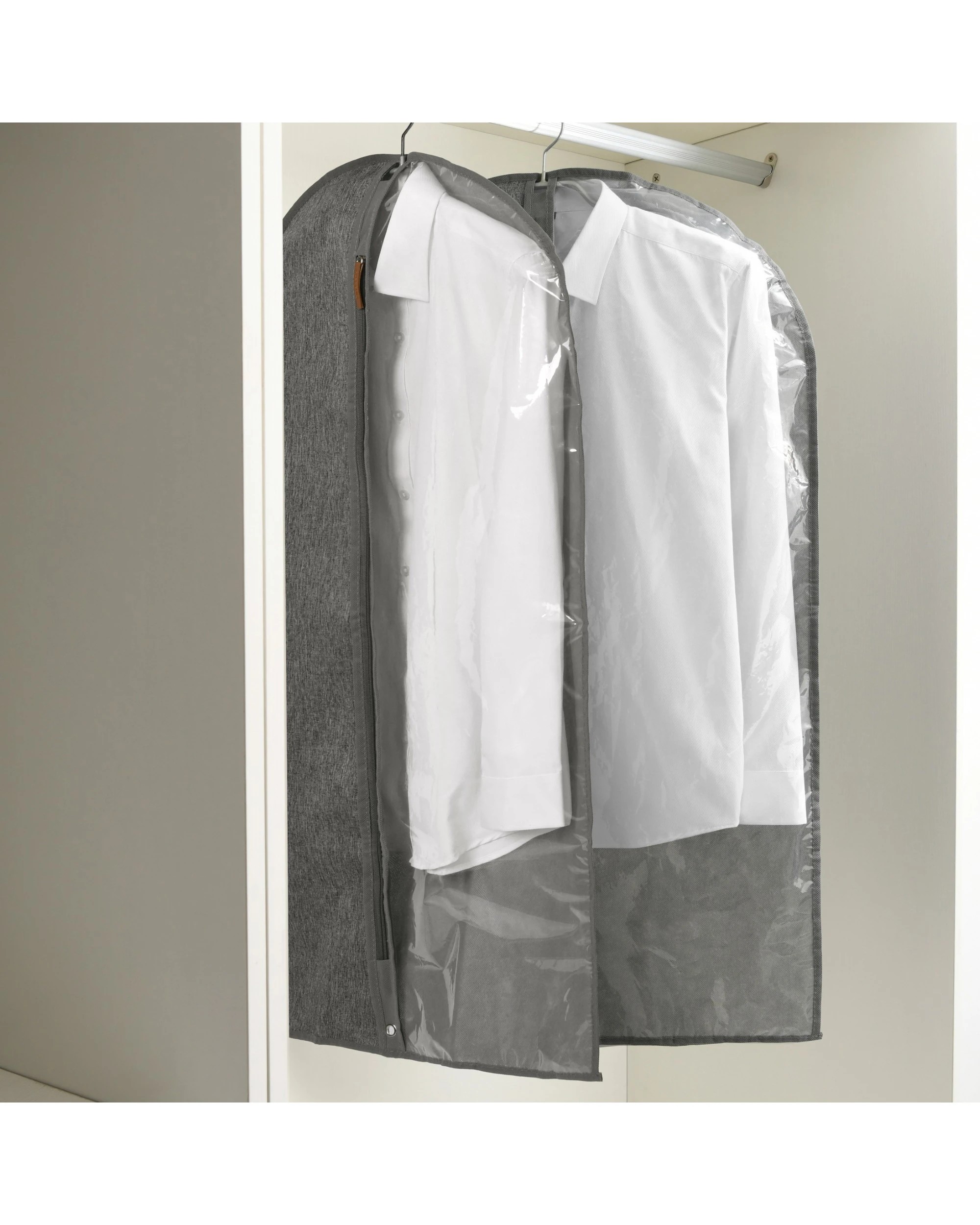 3 Takara Tiora Suit Garment Bag 60x100cm - Grey, 3 of 4