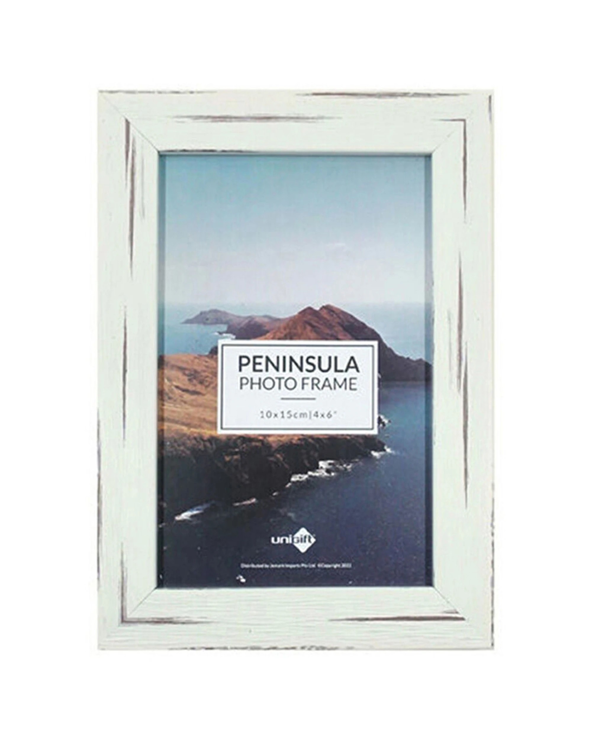 2 Unigift 6PK Peninsula Glass Picture Photo Frame 10x15cm - White, 2 of 2