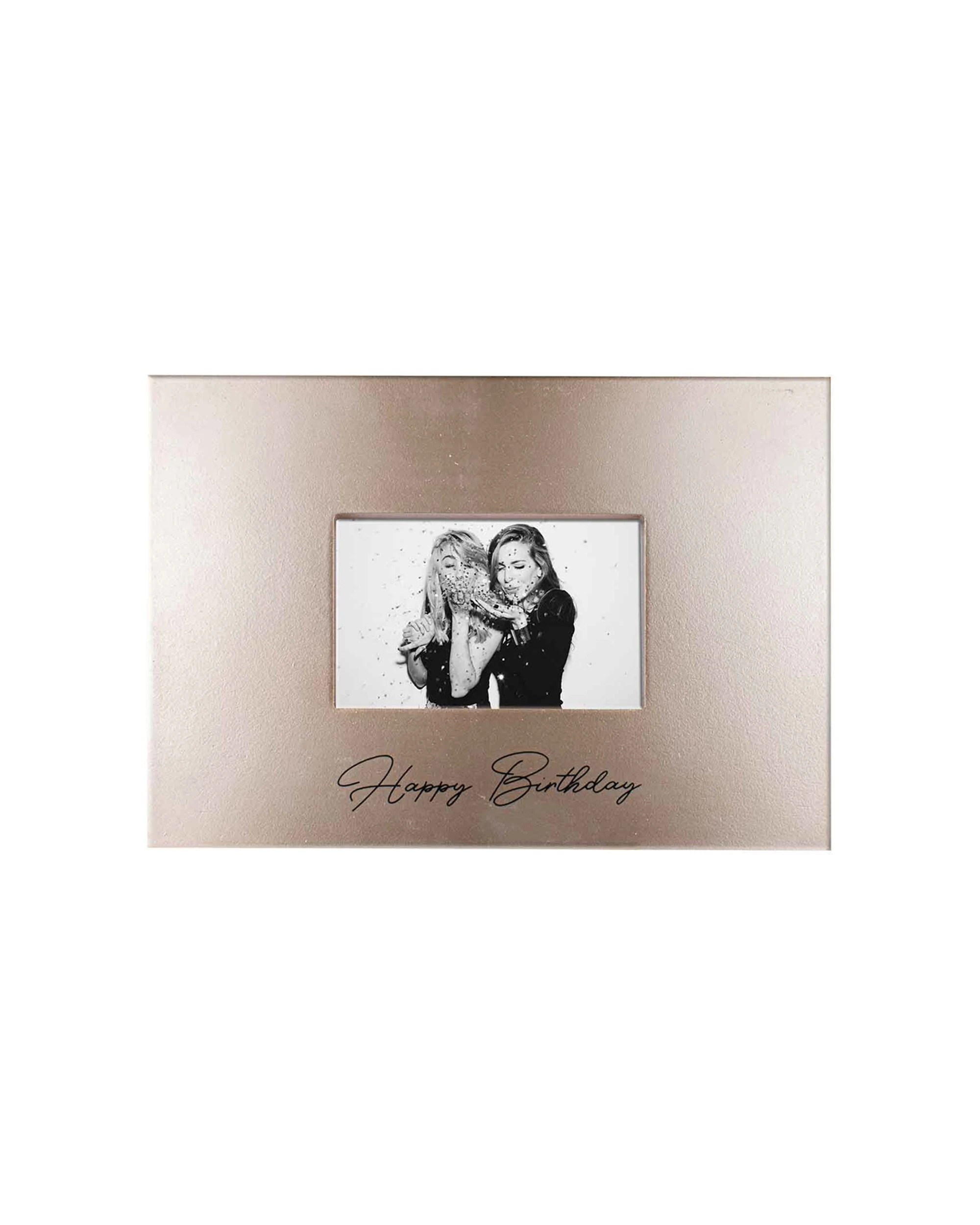 2 Happy Birthday Signature Photo Frame W/marker Rose Gold Novelty/keepsake Display
 - Gold, 2 of 3