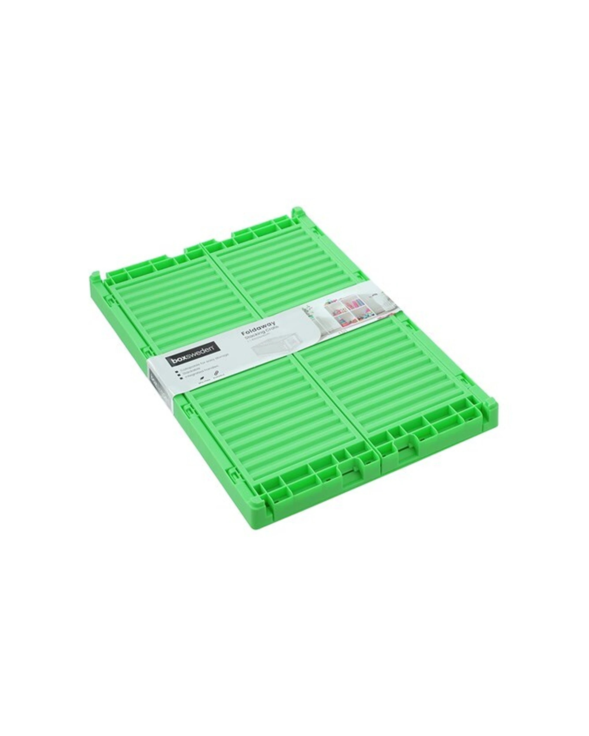 7 Boxsweden Foldaway Crate Storage 43cm x 29cm x 16cm Collapsible Stackable - Assorted, 7 of 9