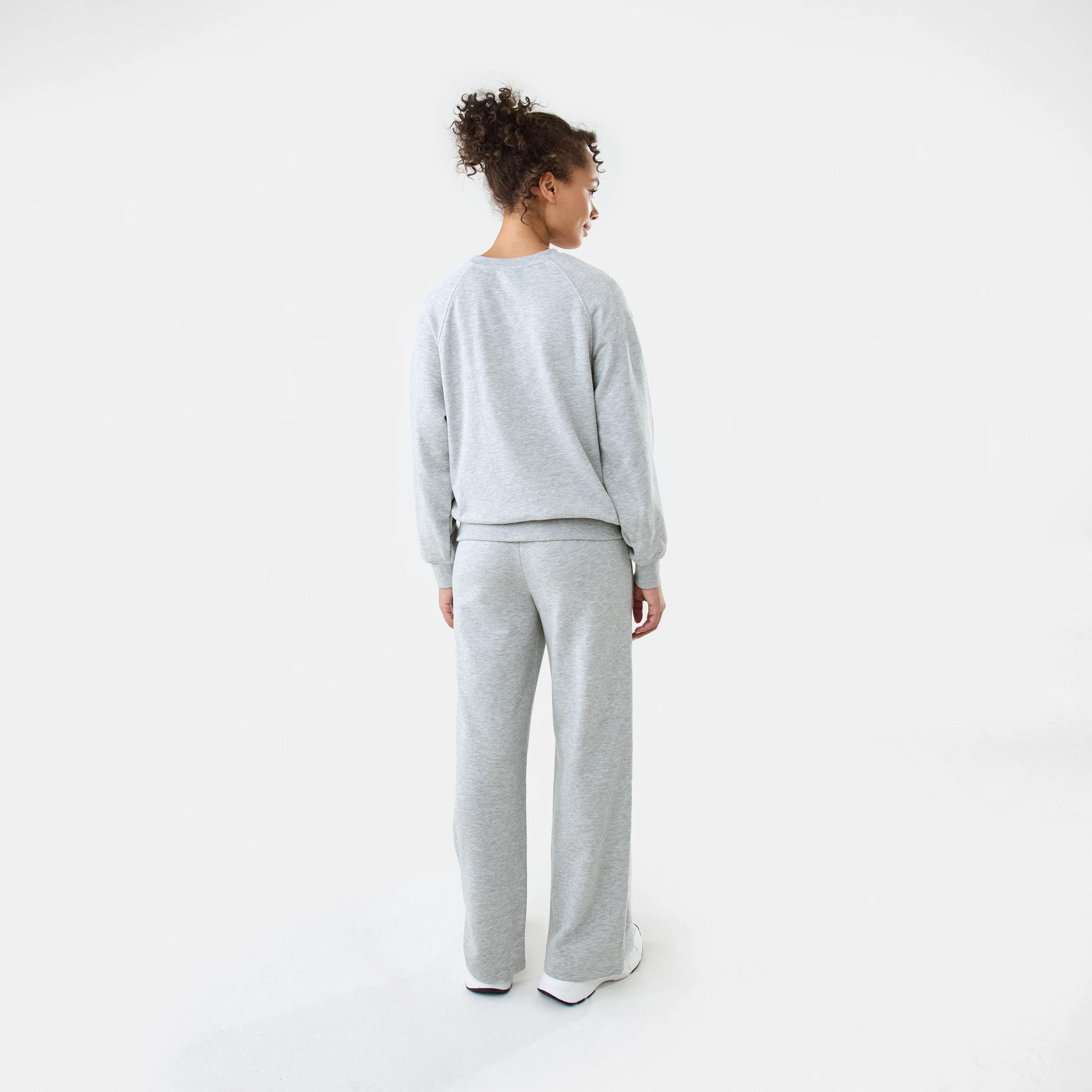 4 Active Womens Terry Sweater SOFT GREY MARLE, 4 of 6