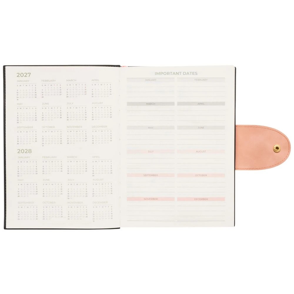 3 Officeworks A5 Day to Page 2027 Suede Diary, 3 of 6