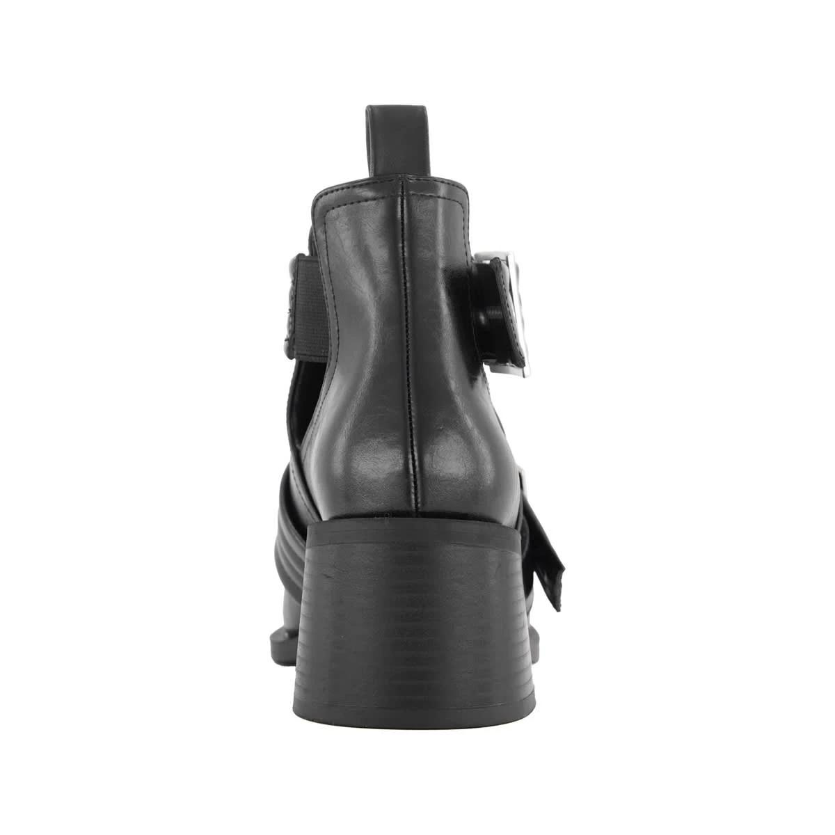 3 Open Double Buckle Boots Black, 3 of 4