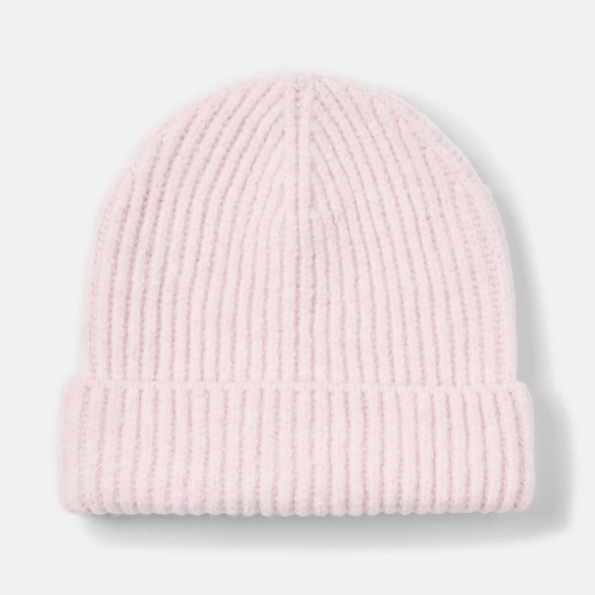 1 Basic Rib Beanie Soft Pink, 1 of 4
