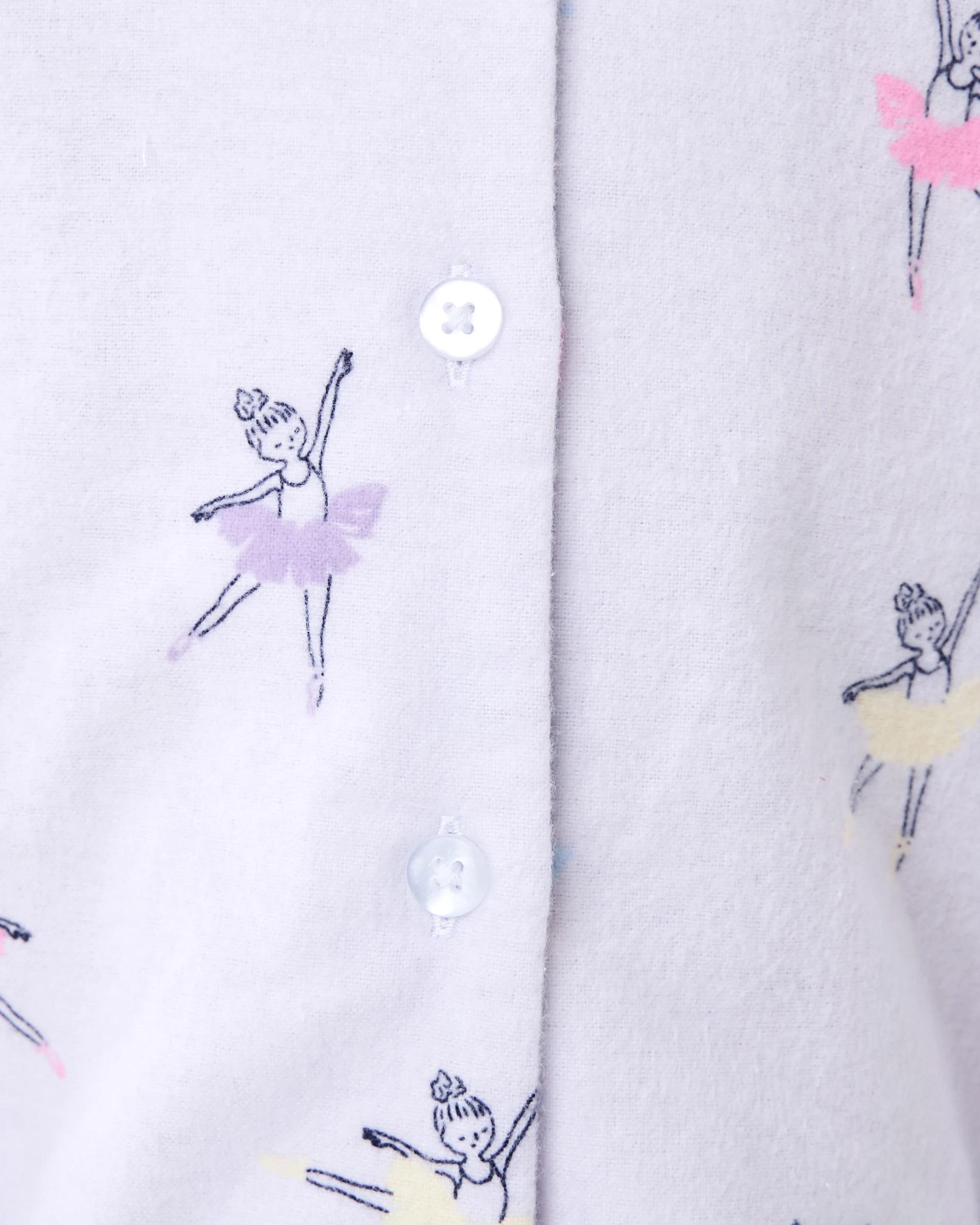 5 Flannel Pyjama Set Pur Ballet, 5 of 6