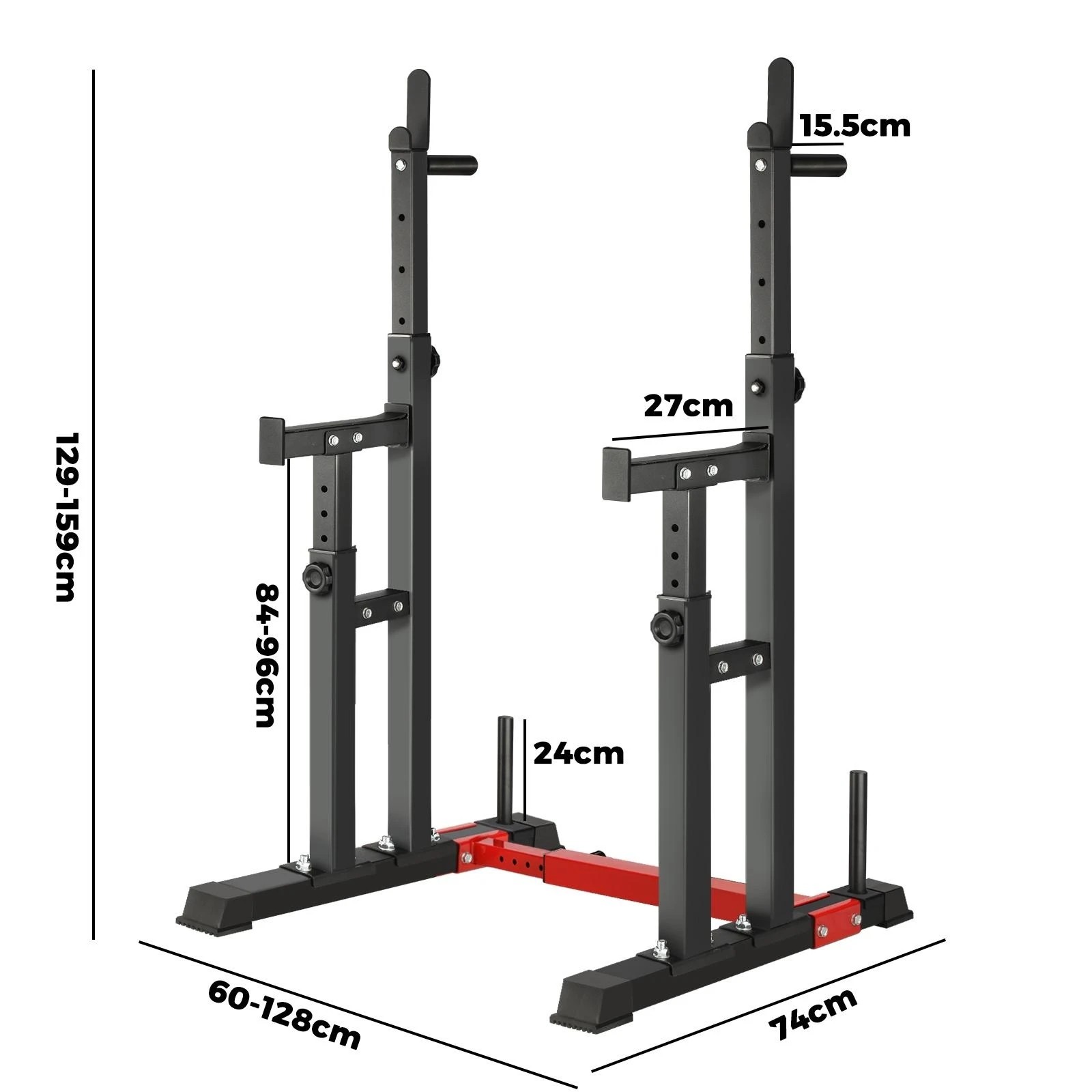 2 Finex Squat Rack Heavy Duty - Black, 2 of 8